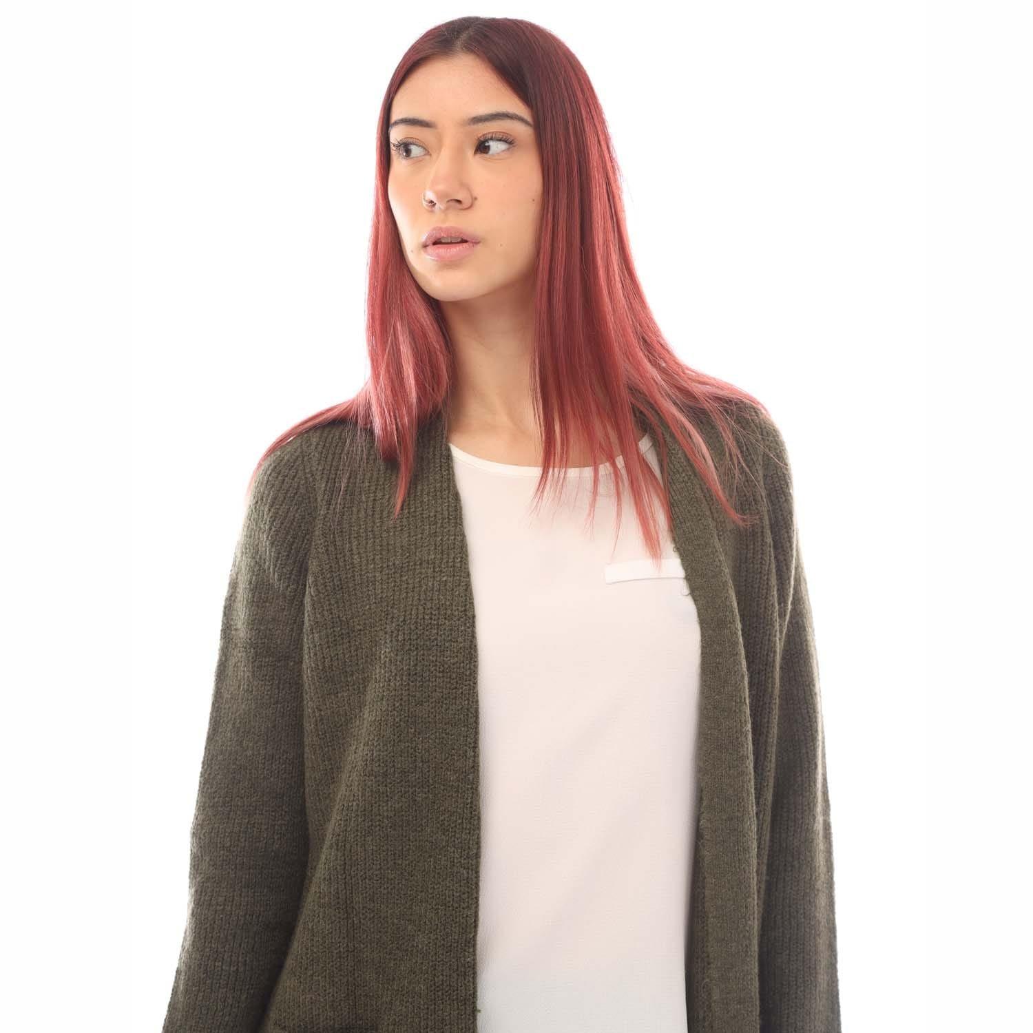 Khaki - Only - Jade Open Cardigan - 3