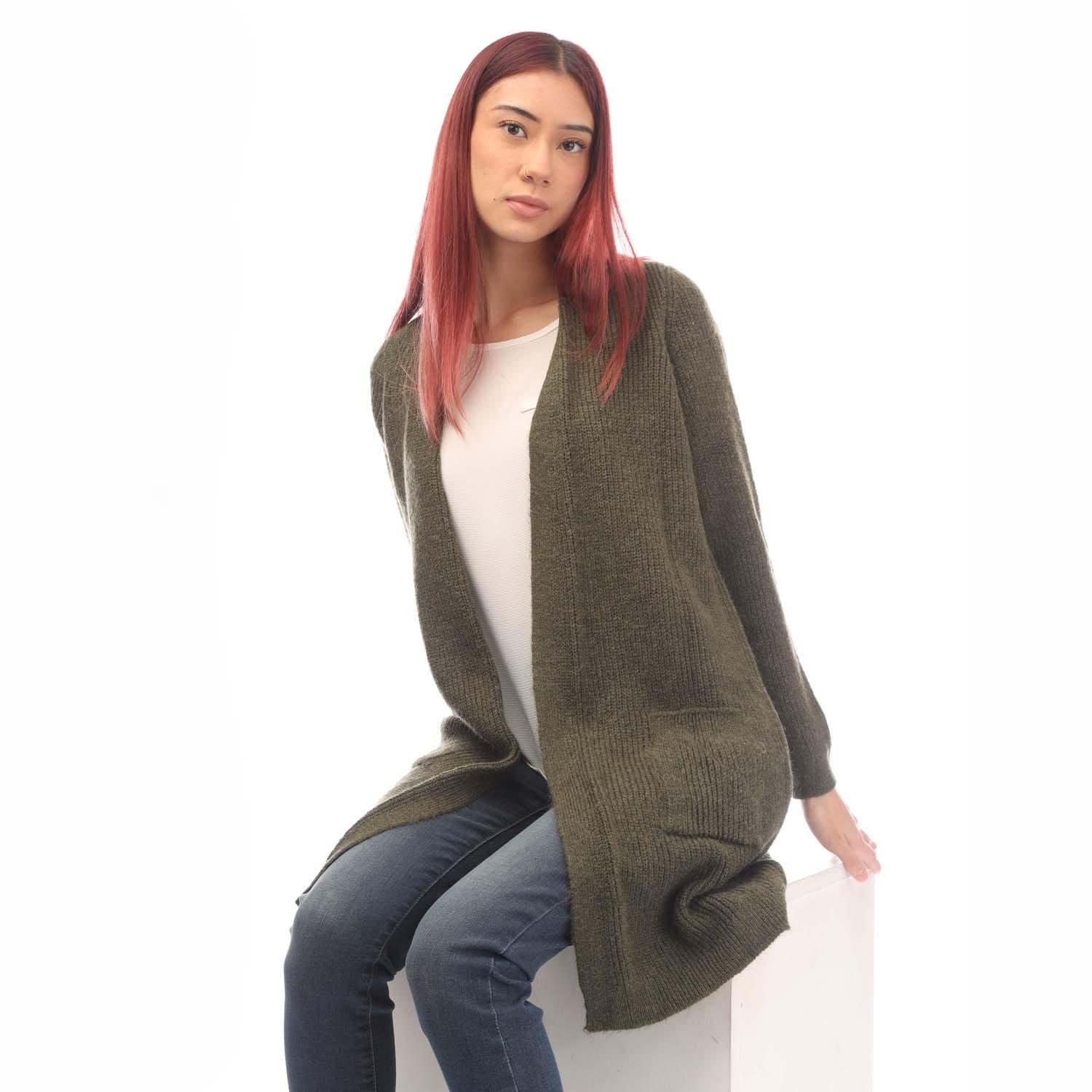 Khaki - Only - Jade Open Cardigan - 5