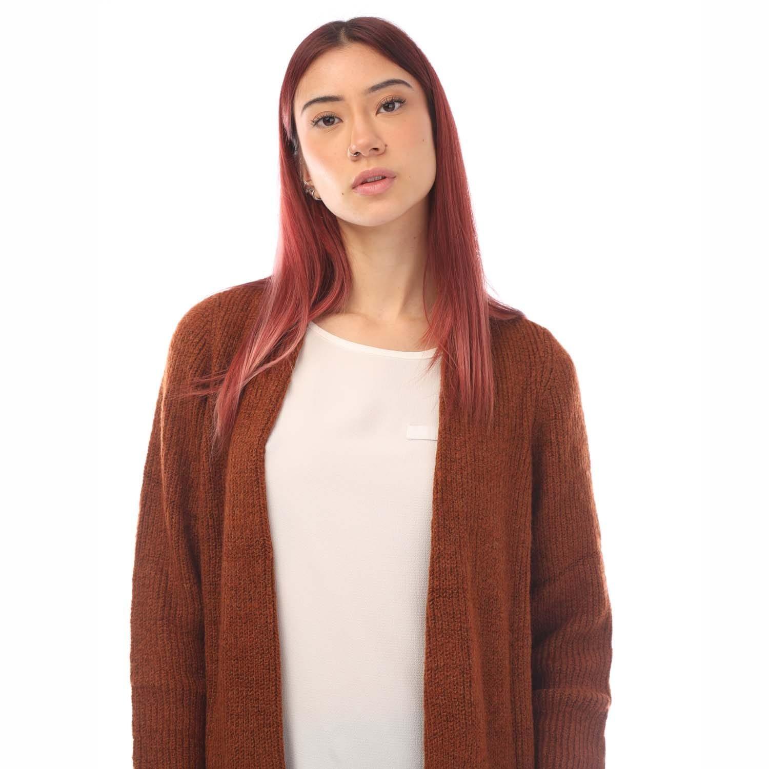 Brown - Only - Jade Open Cardigan - 4