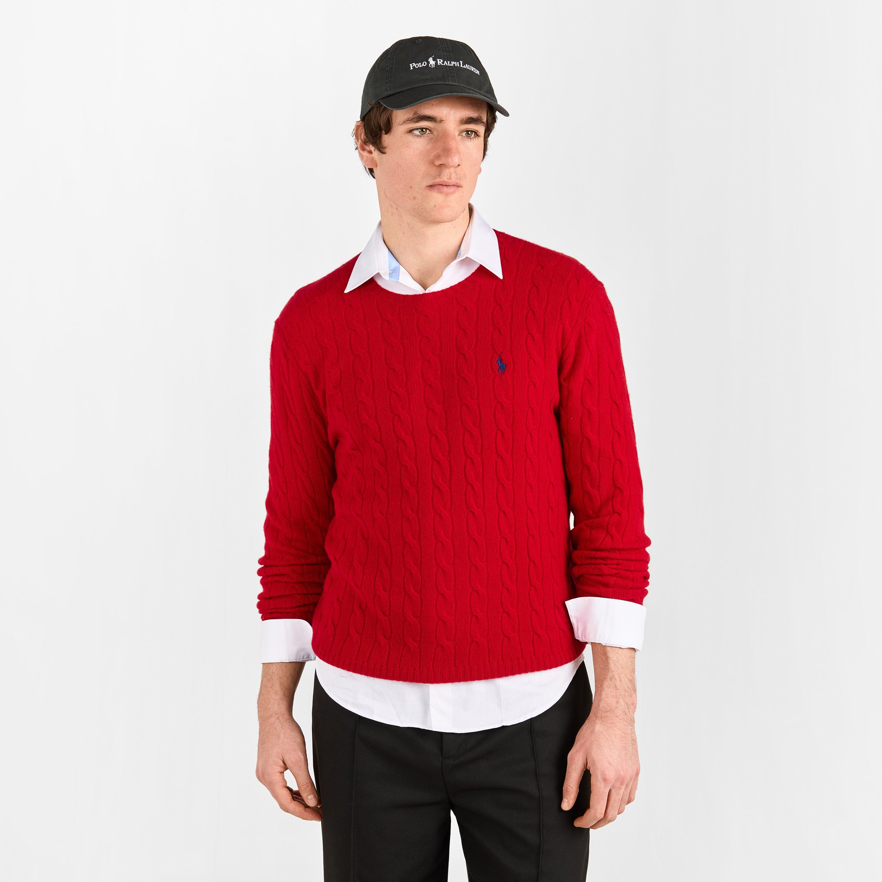 Park Ave Red - Polo Ralph Lauren - Cable Cash Jumper - 3