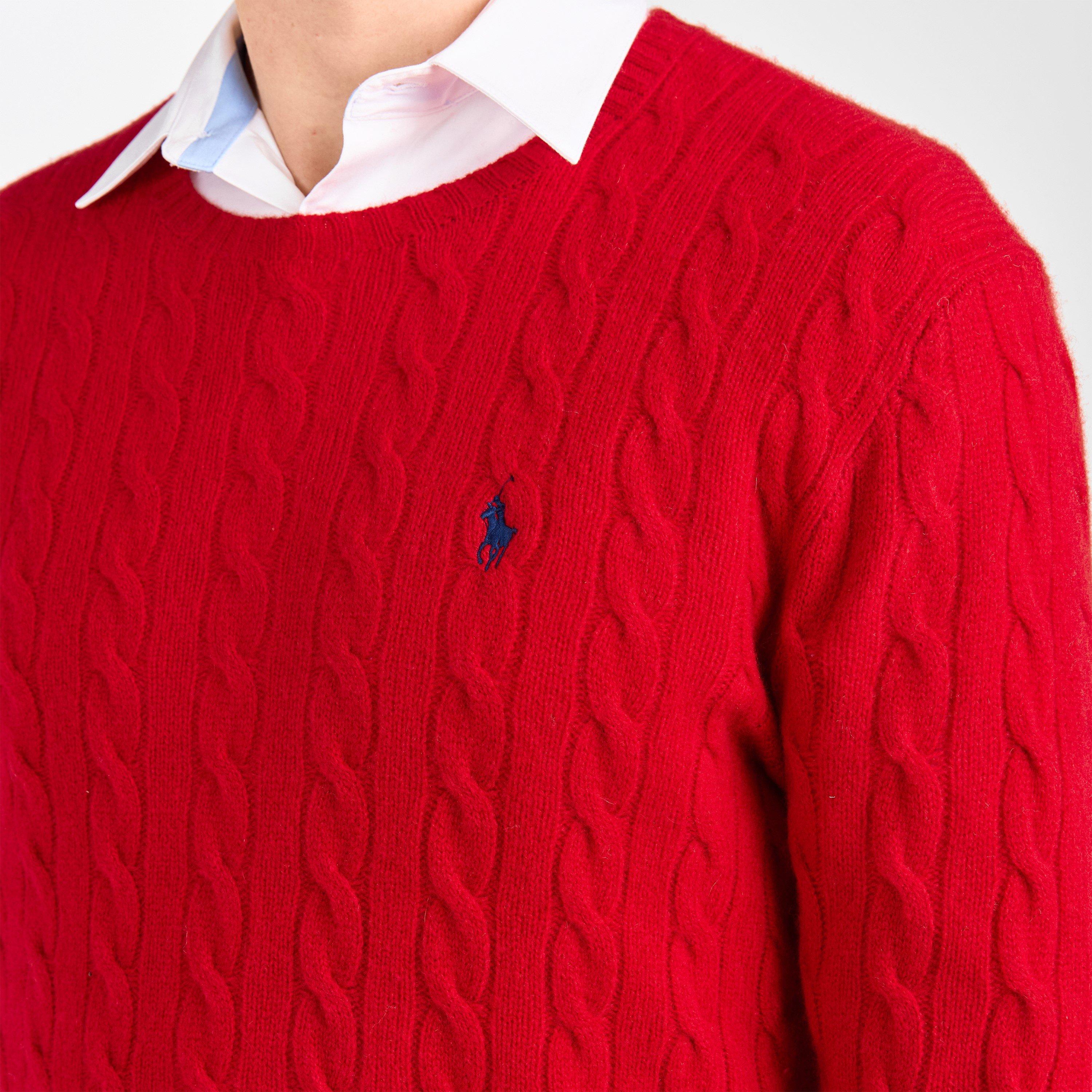 Park Ave Red - Polo Ralph Lauren - Cable Cash Jumper - 5