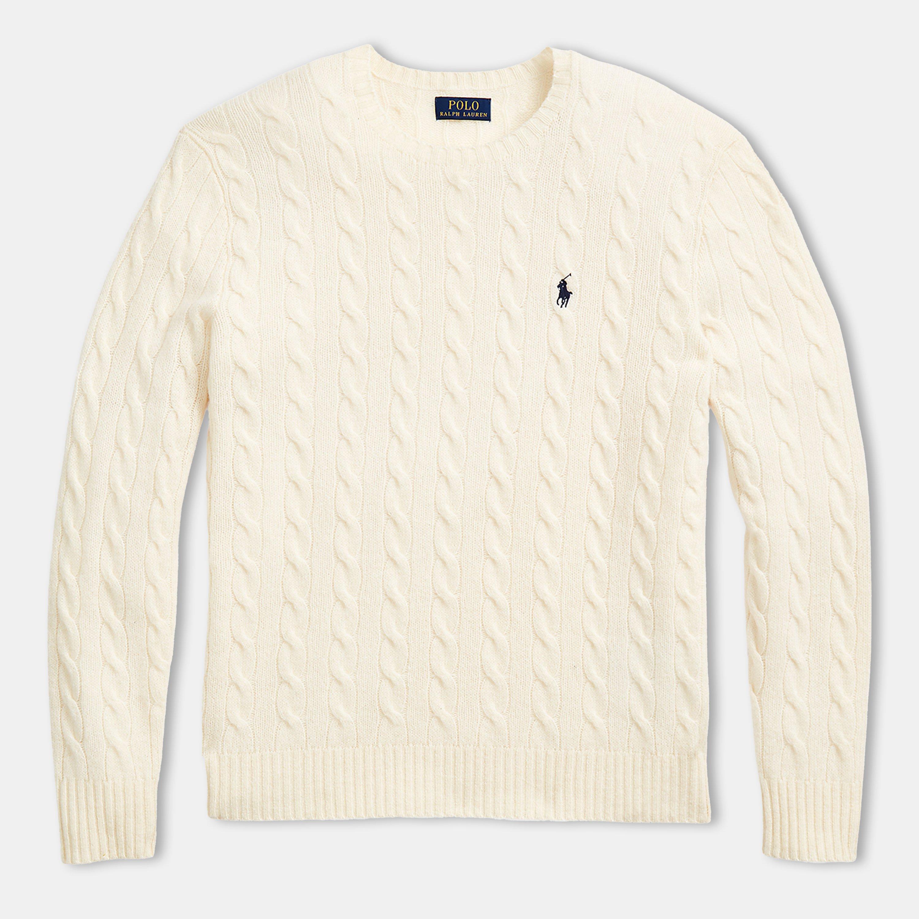 Polo Ralph Lauren Men's Andover Cream Cable Cash Jumper - 2XL