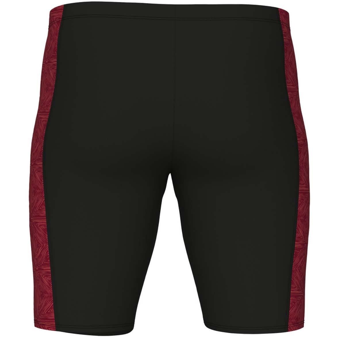 Black Red - Arena - Abstract Tiles Jammer Swim Shorts - 4