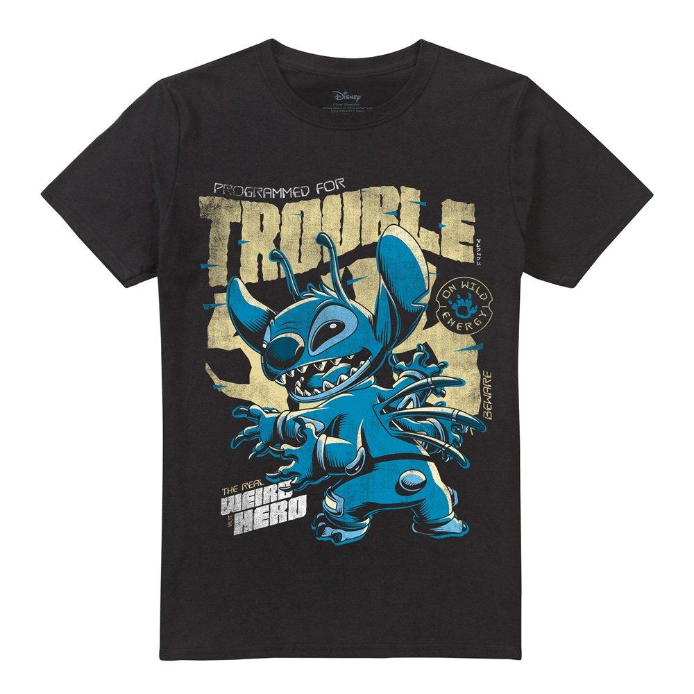 Black - Disney - Lilo And Stitch Trouble Comic T-Shirt Black - 4