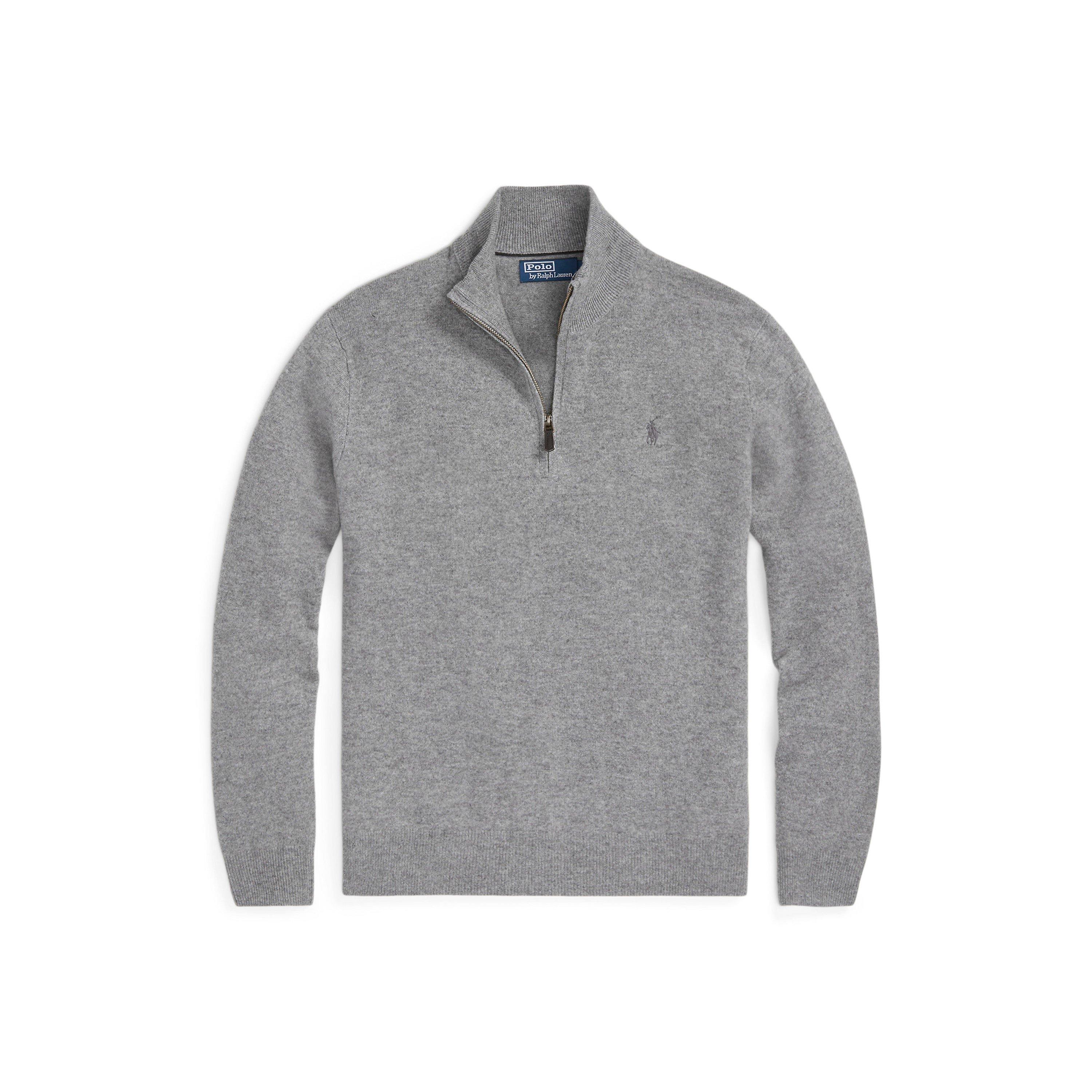 Polo Ralph Lauren Loryelle Quarter Zip Sweater - Fawn Grey - XL