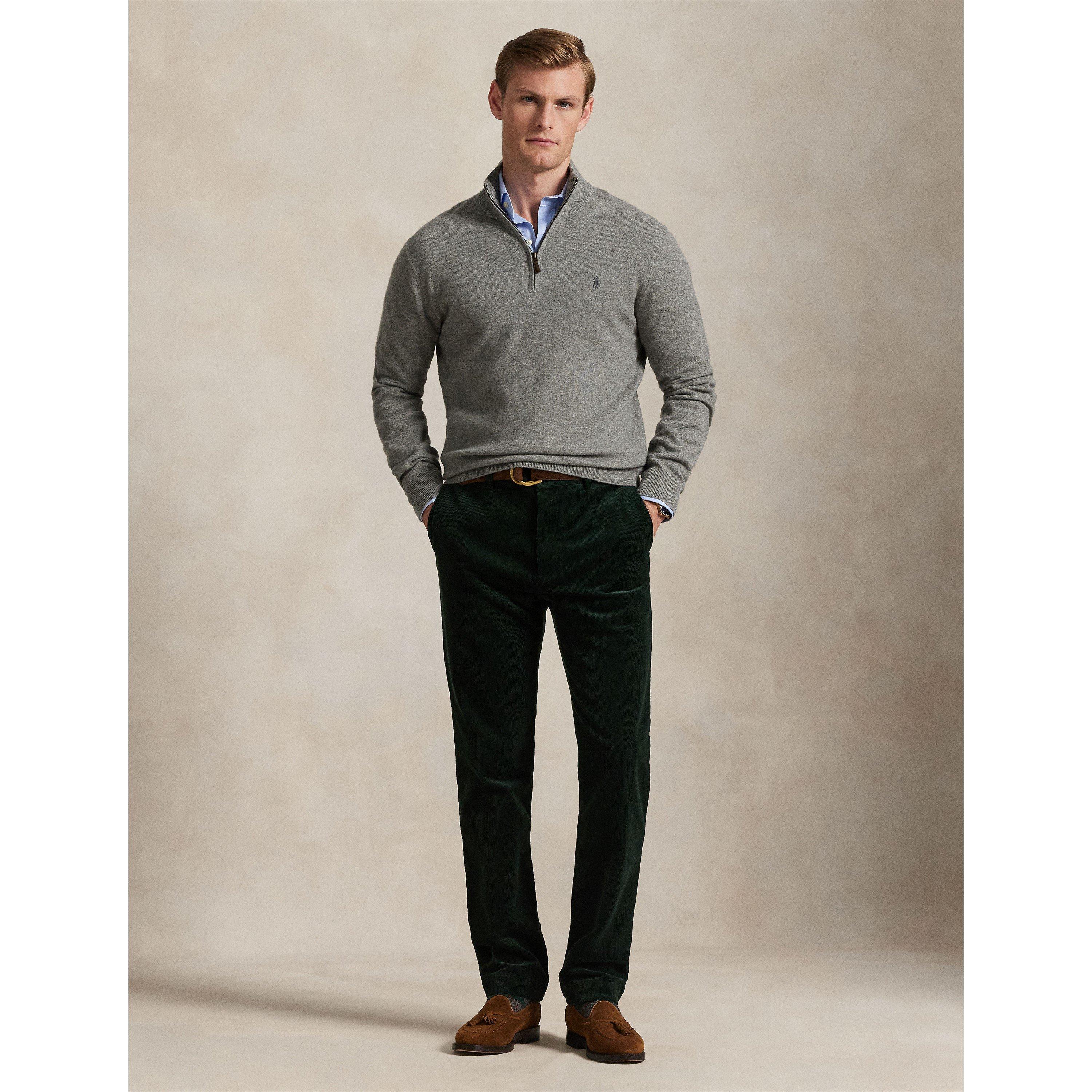 Fawn Grey - Polo Ralph Lauren - Loryelle Quarter Zip Sweater - 5
