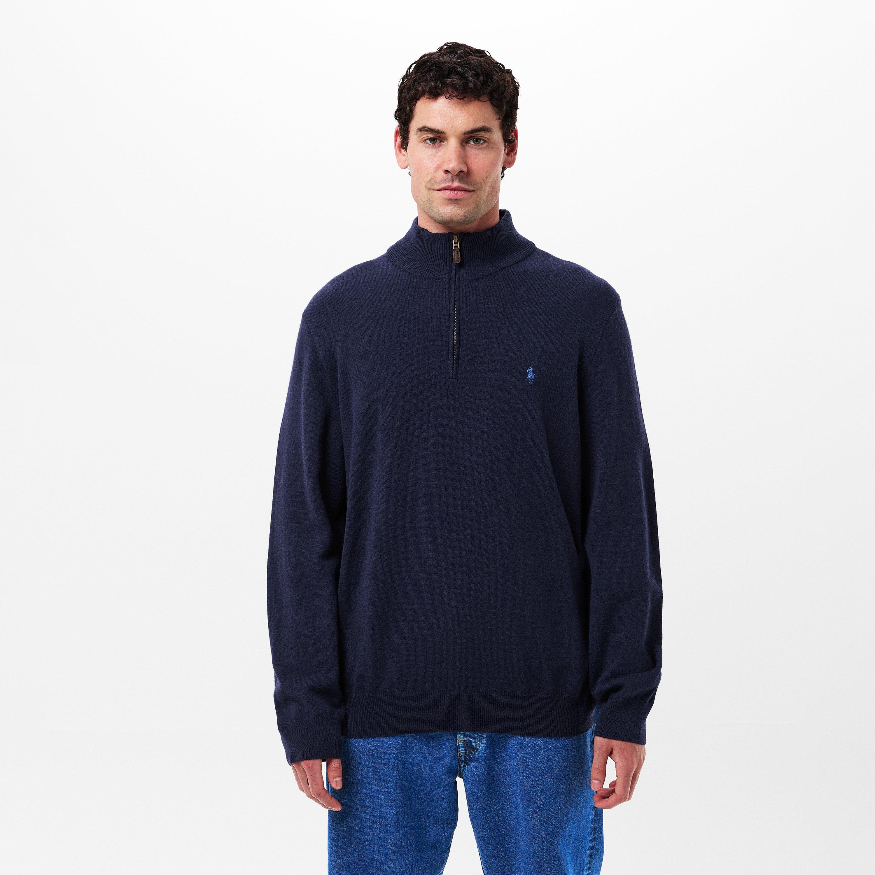 Hunter Navy - Polo Ralph Lauren - Polo Loryelle Quarter Zip Sweater - 3