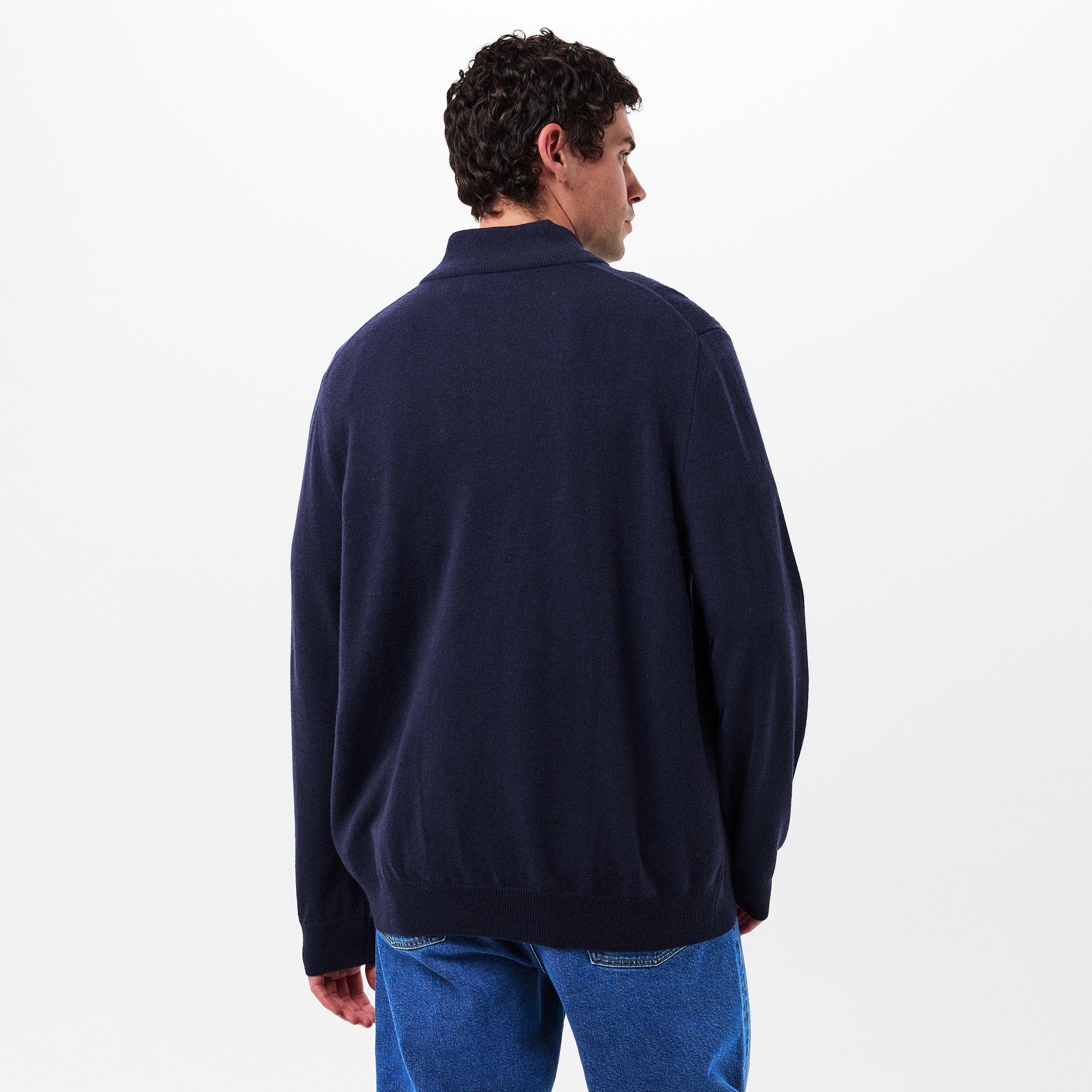 Hunter Navy - Polo Ralph Lauren - Polo Loryelle Quarter Zip Sweater - 4