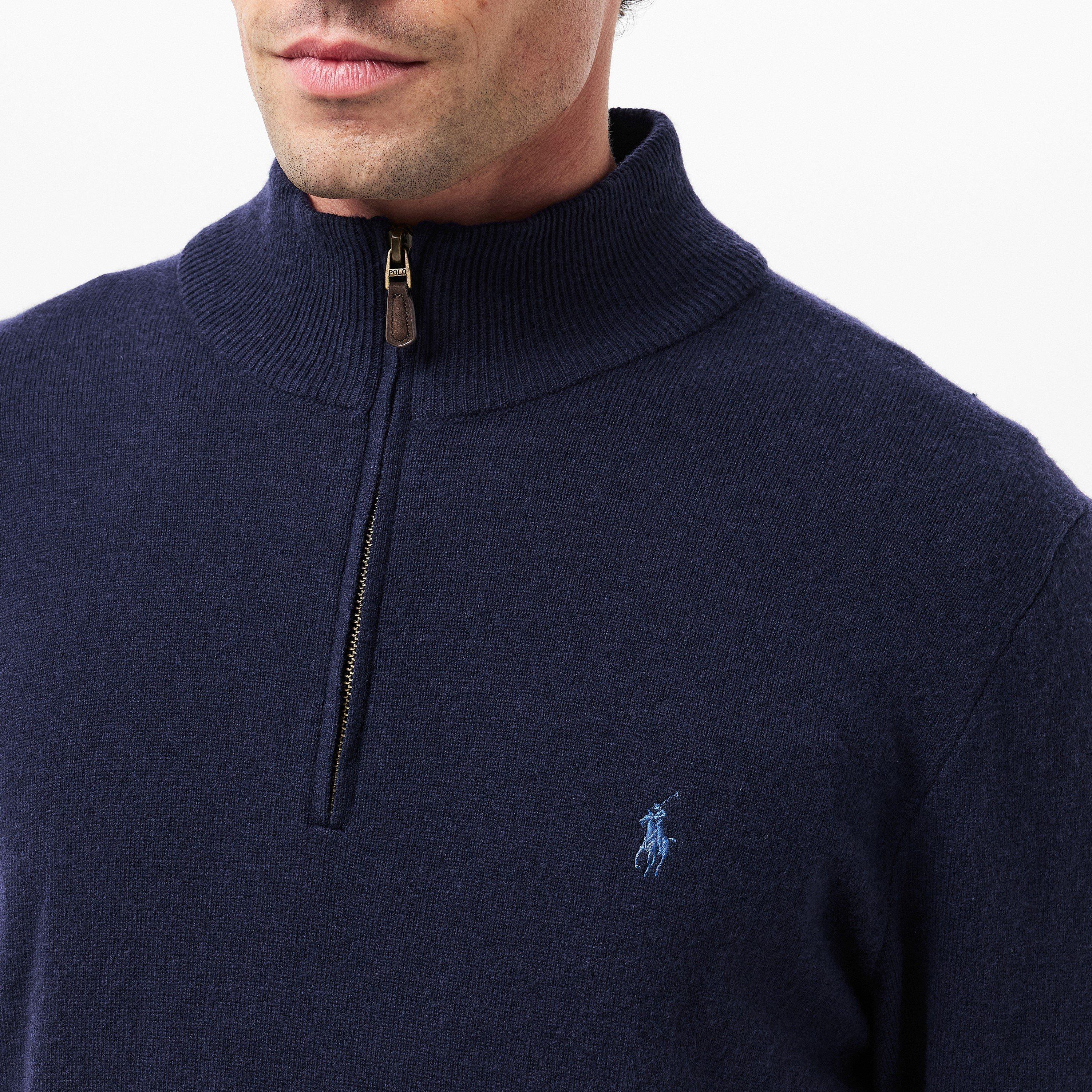 Hunter Navy - Polo Ralph Lauren - Polo Loryelle Quarter Zip Sweater - 5