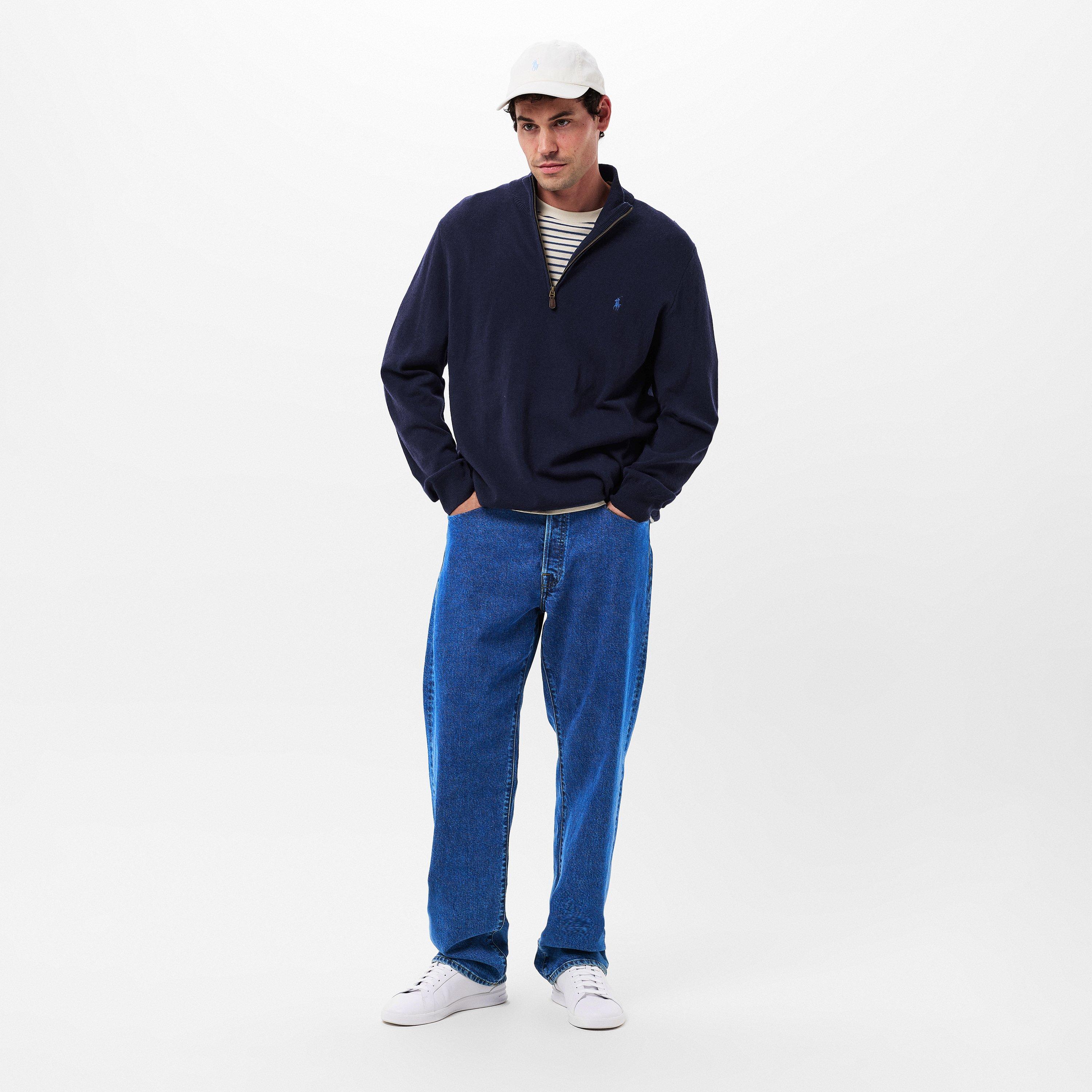 Hunter Navy - Polo Ralph Lauren - Polo Loryelle Quarter Zip Sweater - 6