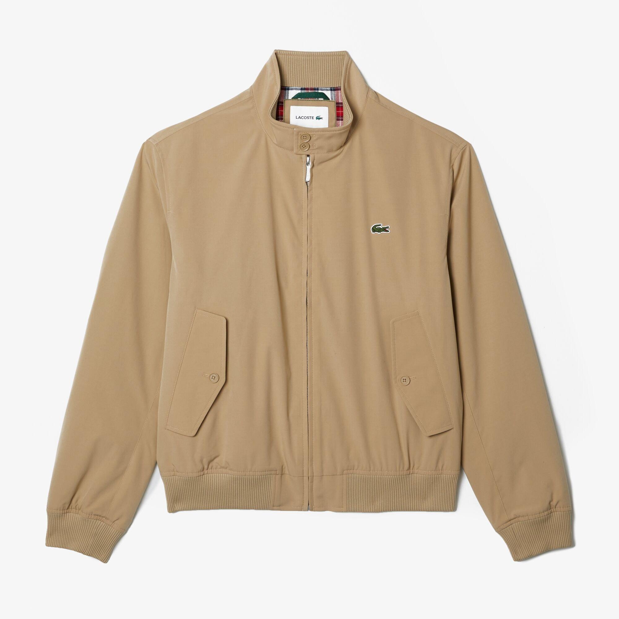 Lacoste twill bomber jacket discount