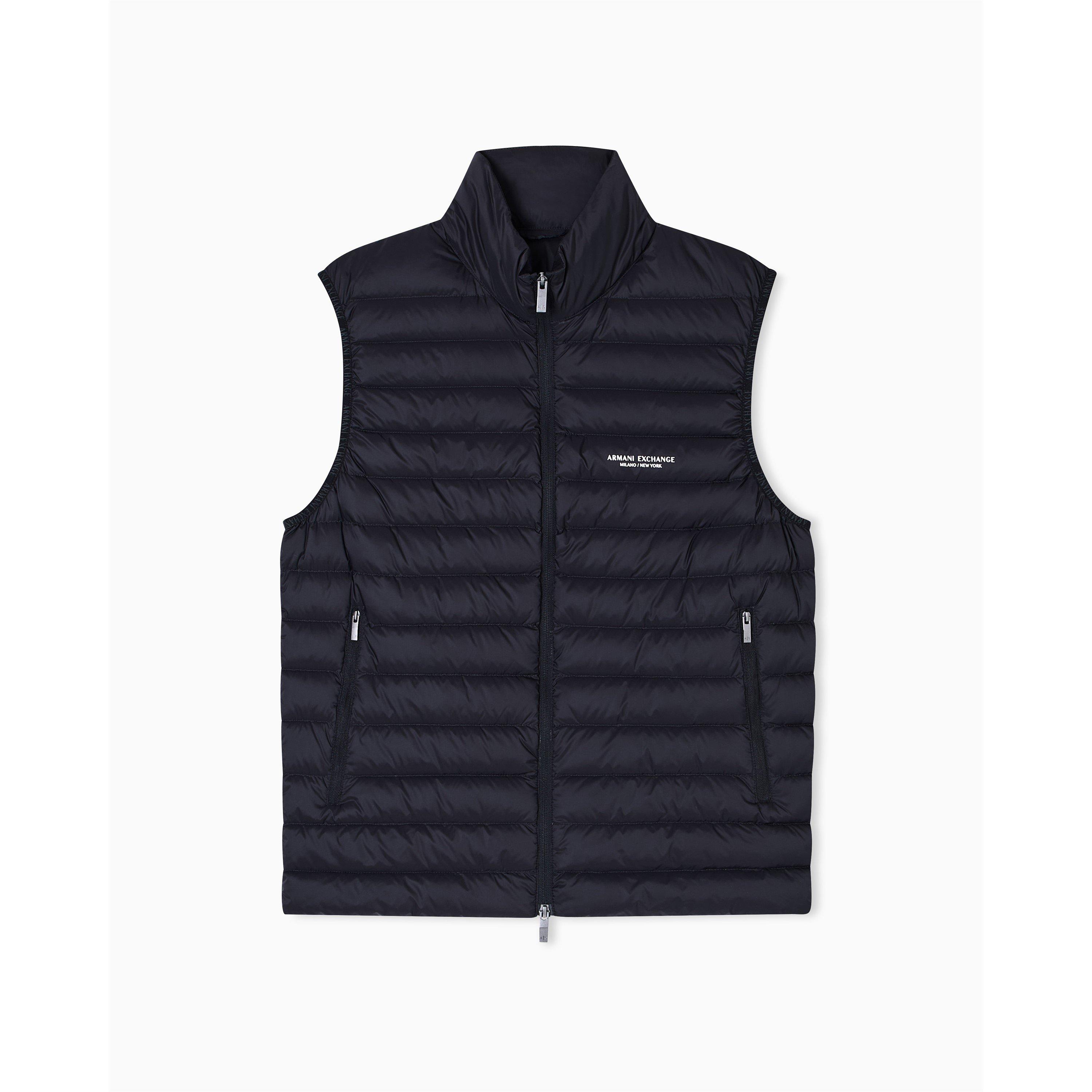 Black UC001 - Schwarz UC001 - Armani Exchange - Men's Down Gilet - 8