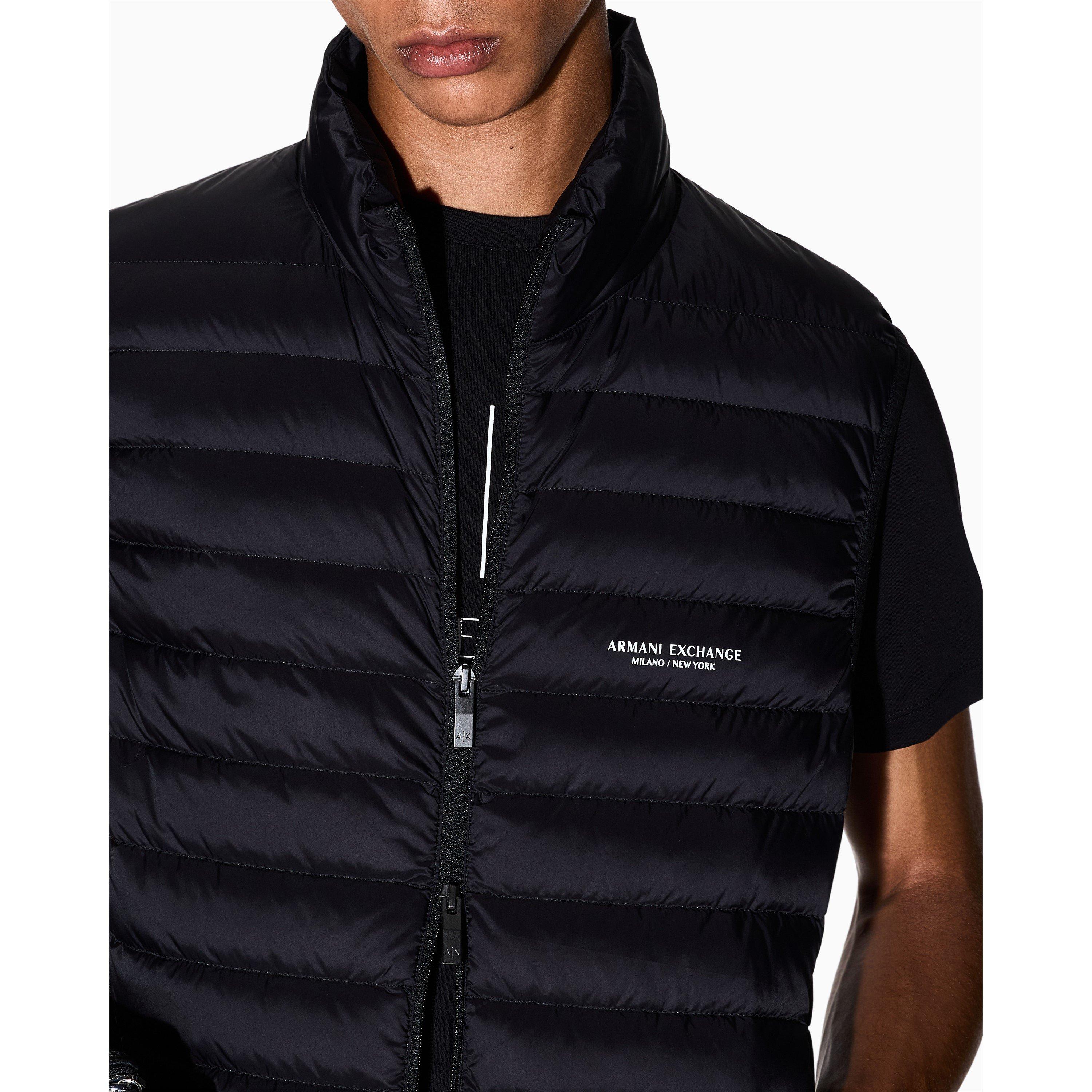 Black UC001 - Schwarz UC001 - Armani Exchange - Men's Down Gilet - 6