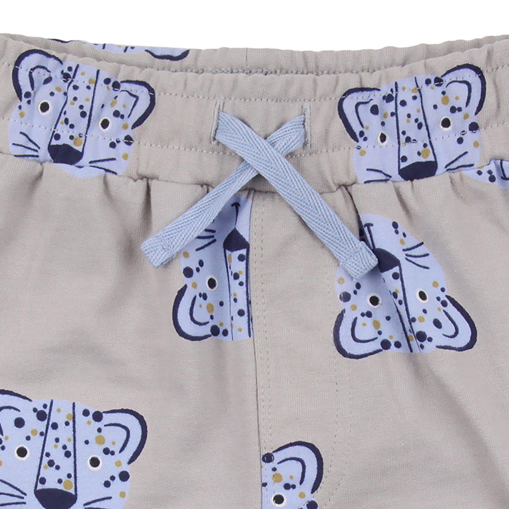 Blue - Lilly and Sid - Kids' Leopard Cargo Shorts - 3