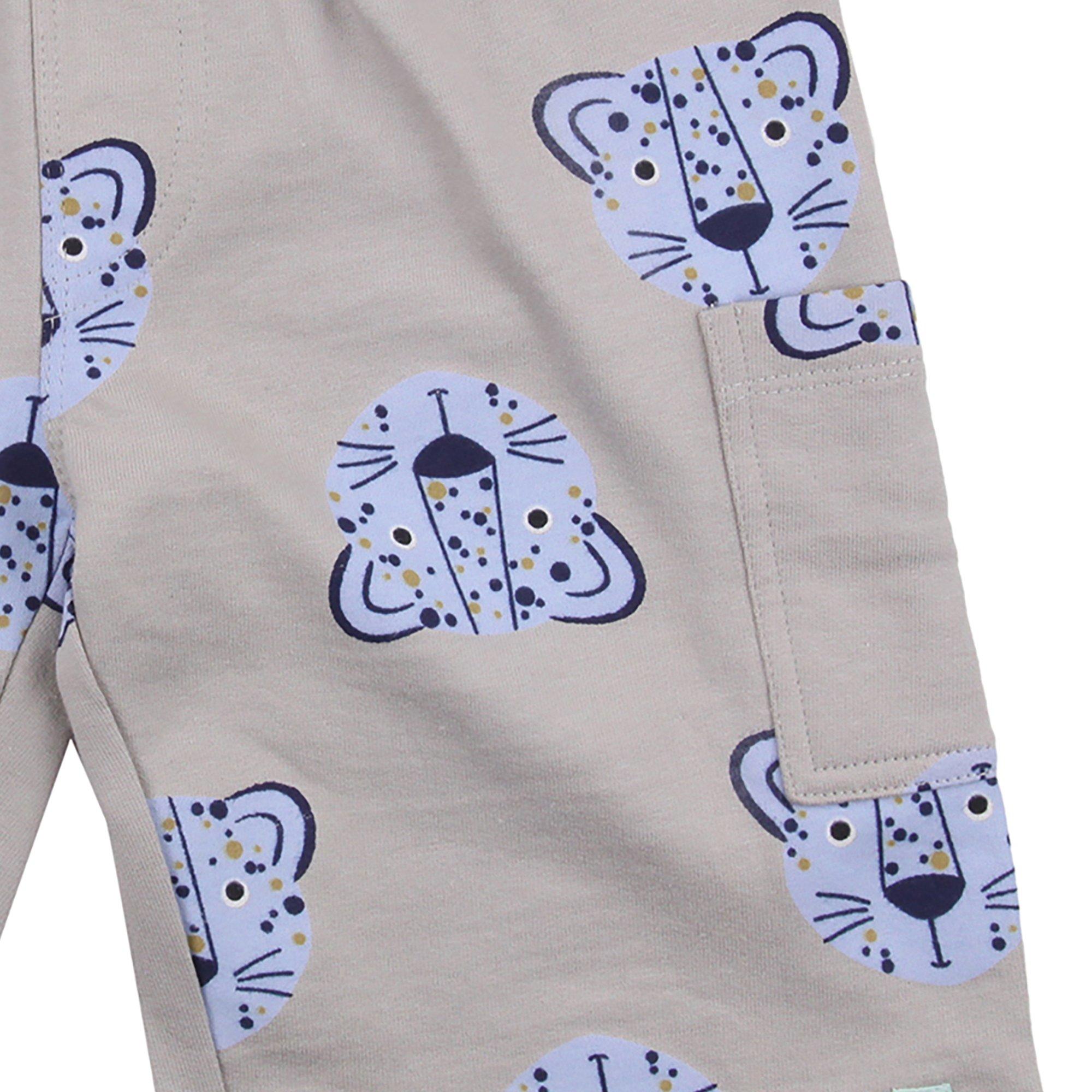 Blue - Lilly and Sid - Kids' Leopard Cargo Shorts - 4