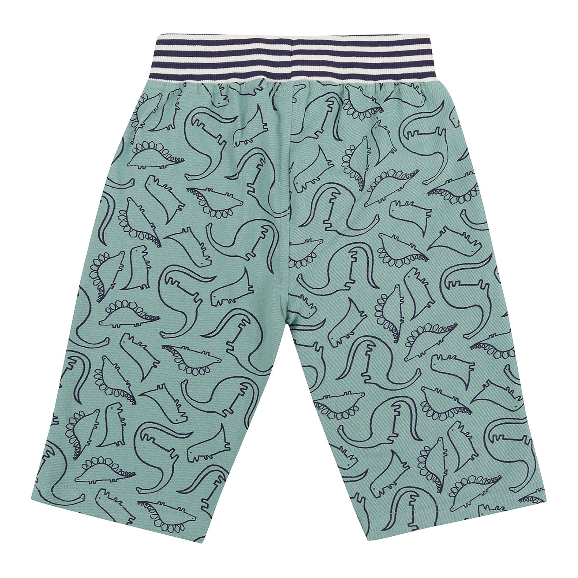 Green - Lilly and Sid - Dino Board Shorts - 2