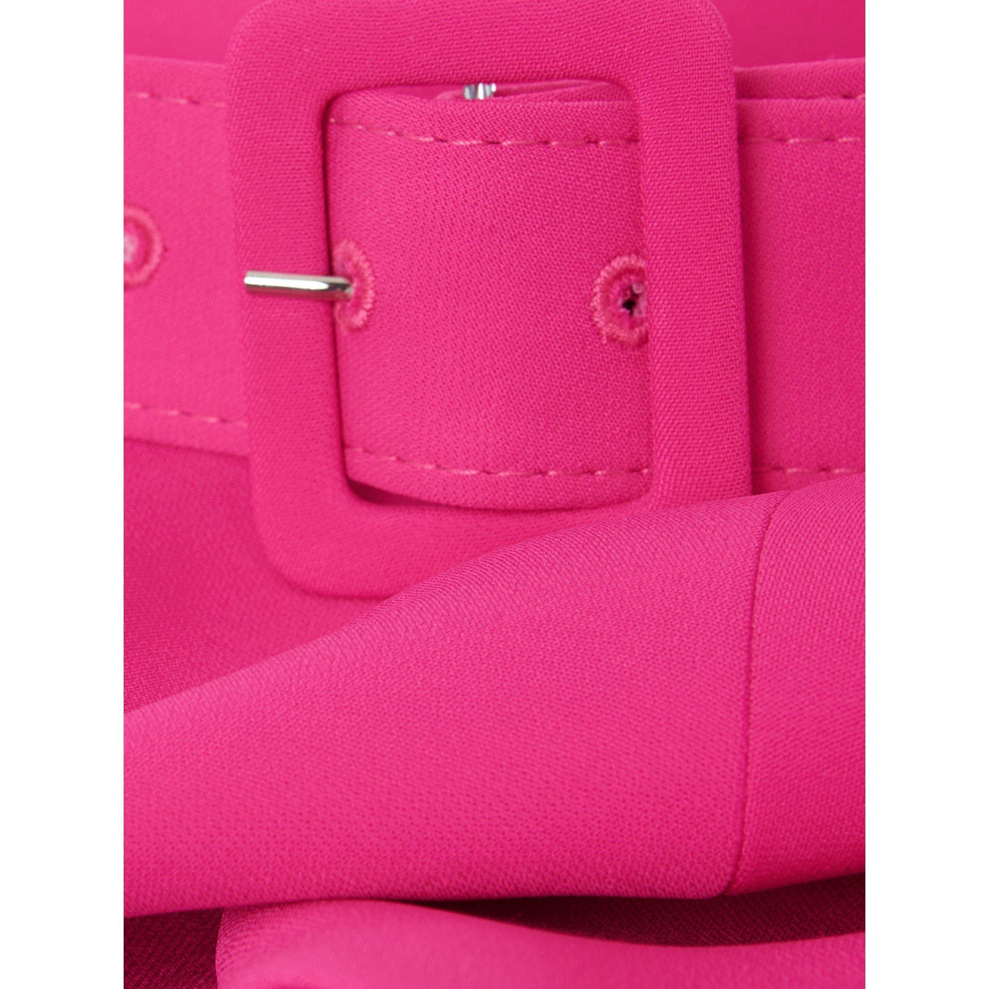 Hot Pink - Phase Eight - Adria Pink Fitted Midi Dress - 4