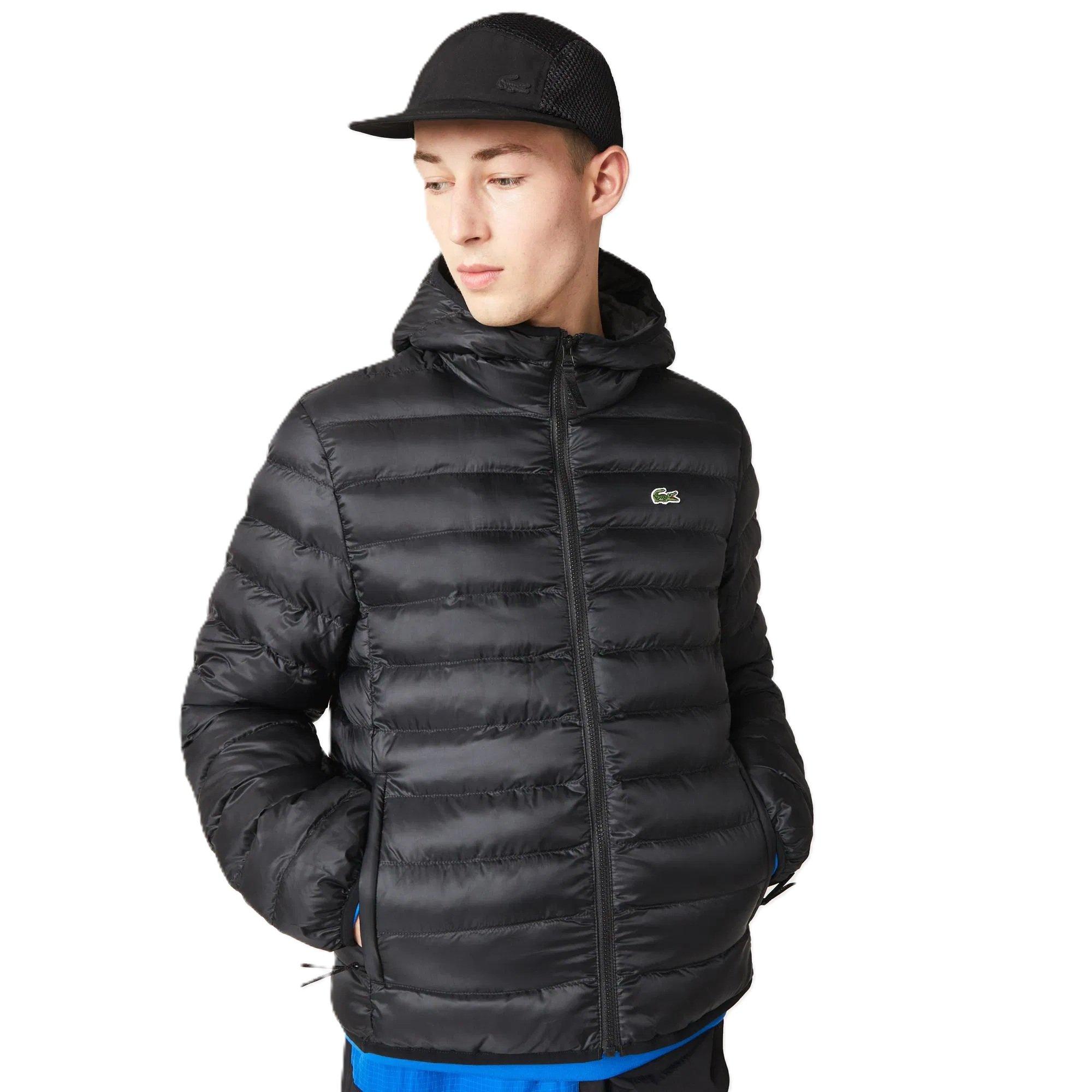 Black - Lacoste - Men's Slim Fit Short Puffer Jacket - 3