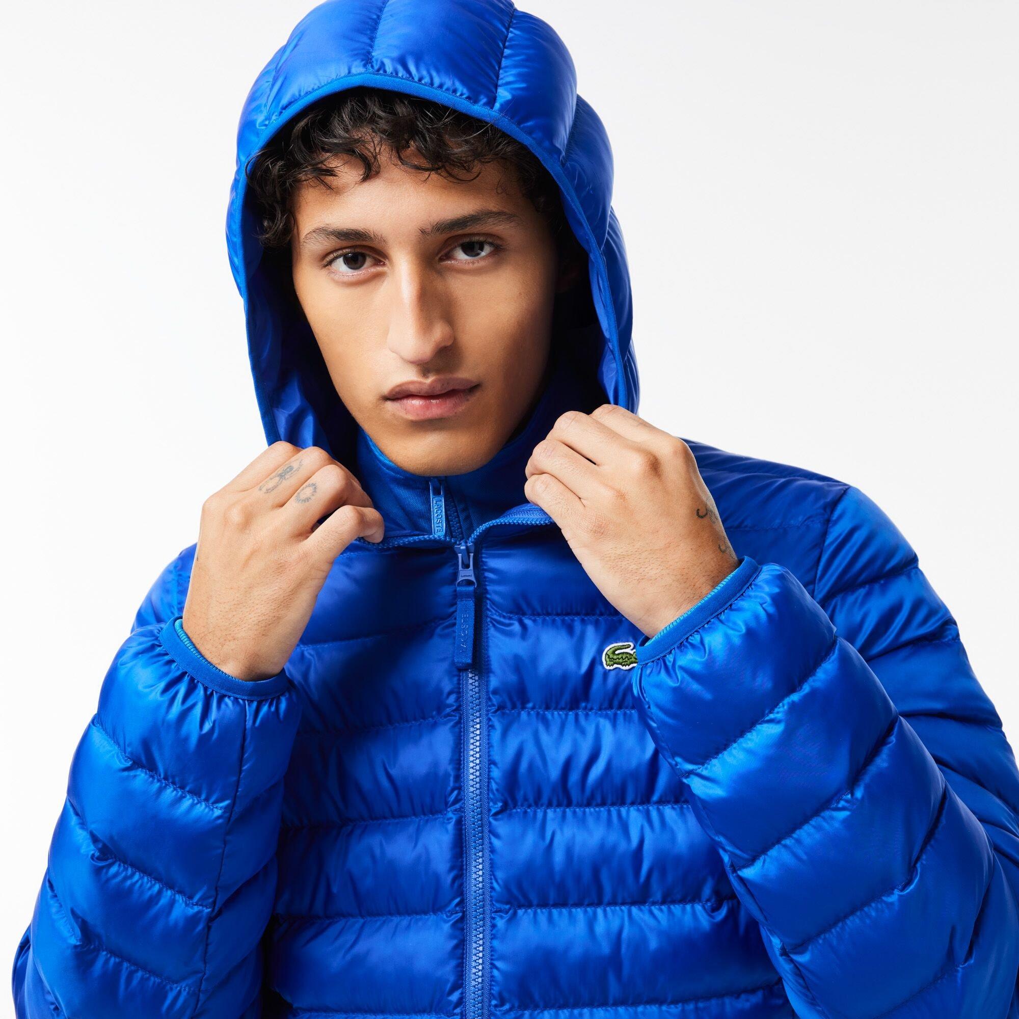 Cobalt - Lacoste - Men's Slim Fit Short Puffer Jacket - 2