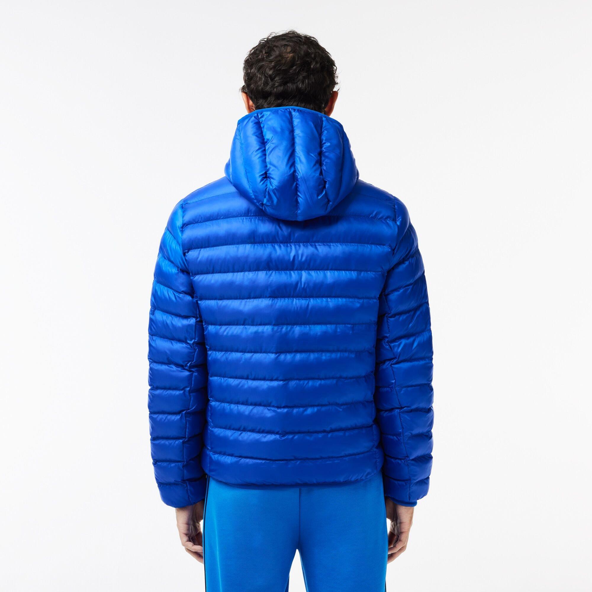 Cobalt - Lacoste - Men's Slim Fit Short Puffer Jacket - 3