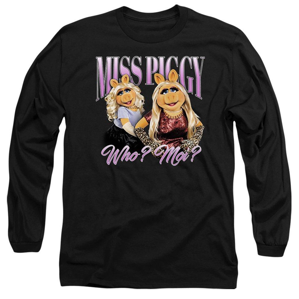 Black - Disney - Muppets Miss Piggy Bootleg Long Sleeve T-Shirt Bl - 1