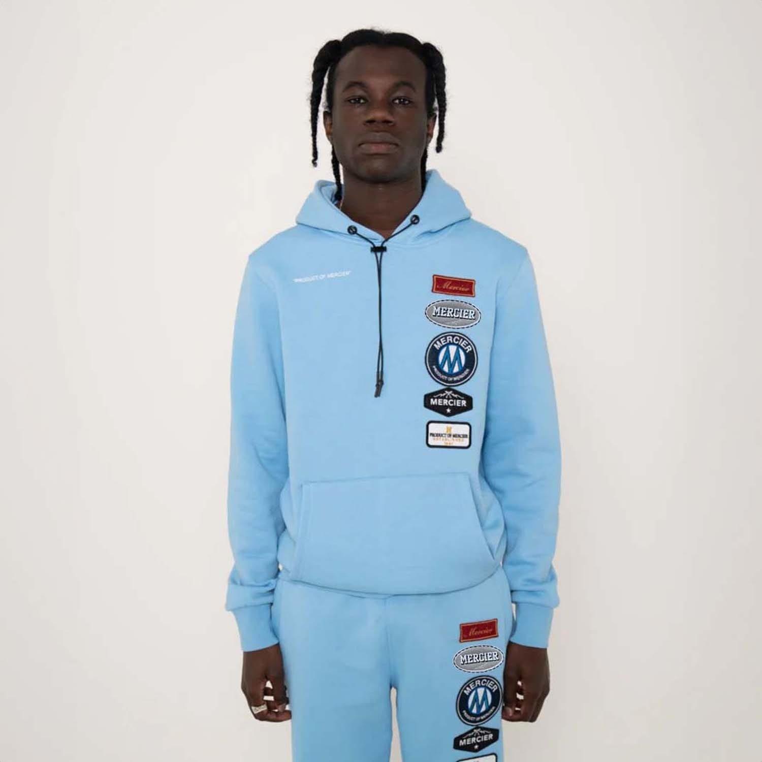 Sky - Mercier - Hybrid Badge Hoodie - 1