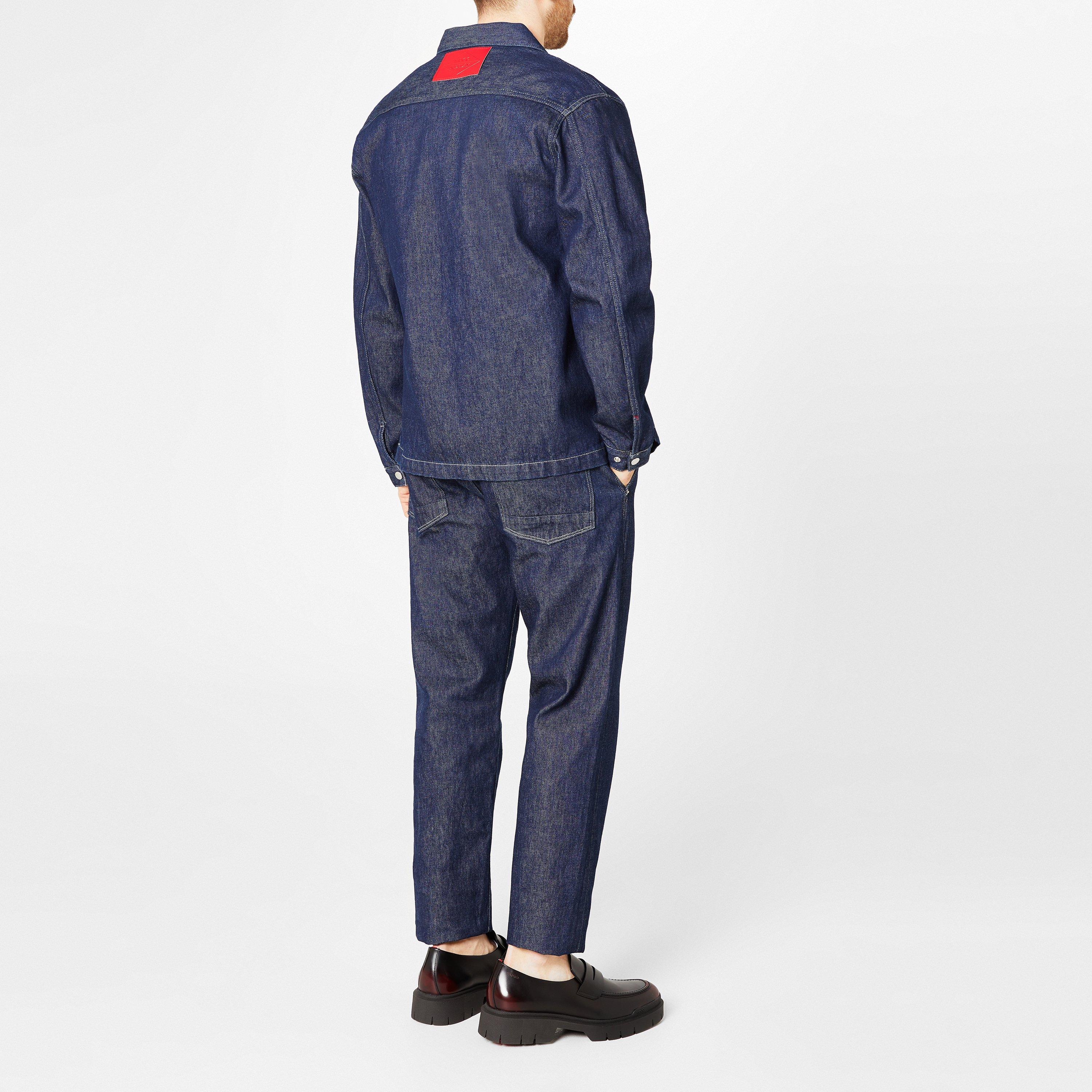 Dark Wash 007 - Hugo x Replay - Men's Sarto Relaxed Fit Wide Leg Jeans - 3