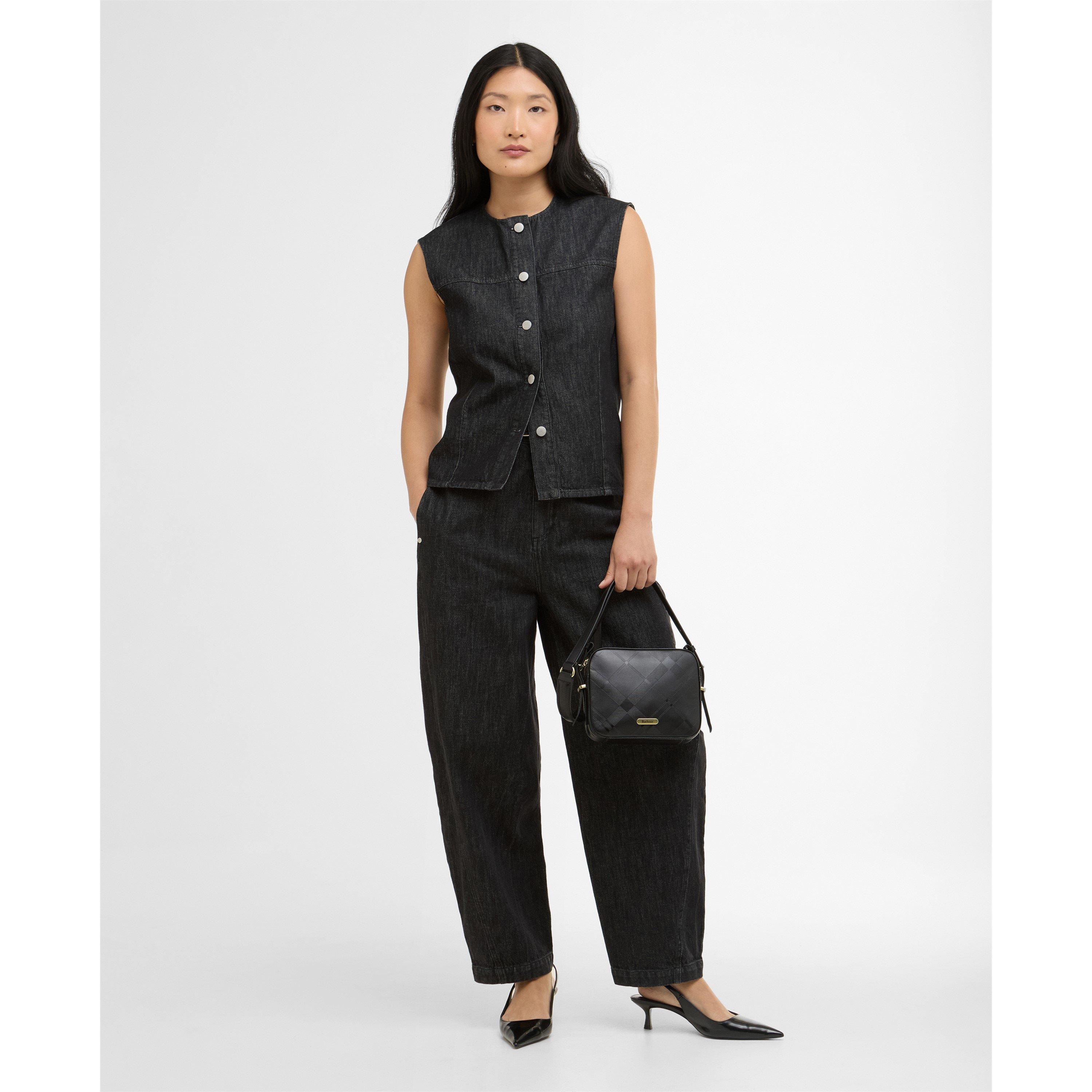 Black Denim - Barbour - Womens Myra Waistcoat - 6