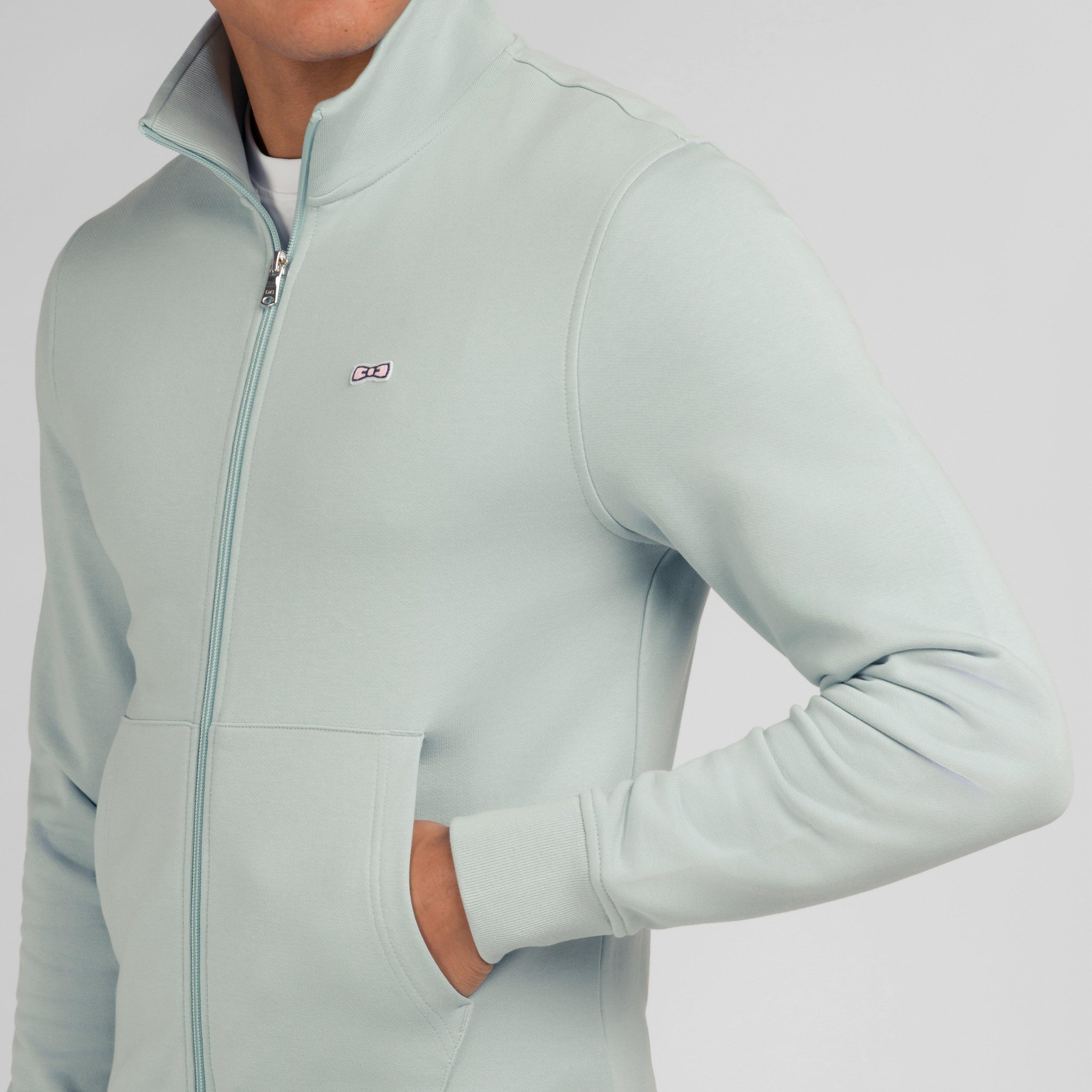 Vec18 - Eden Park - Green zipped sweatshirt, stand-up collar - 4