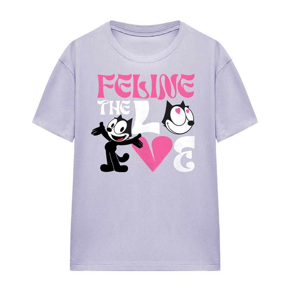 Lavender - Universal - Felix The Cat Feline The Love T-Shirt Soft Lavend - 4