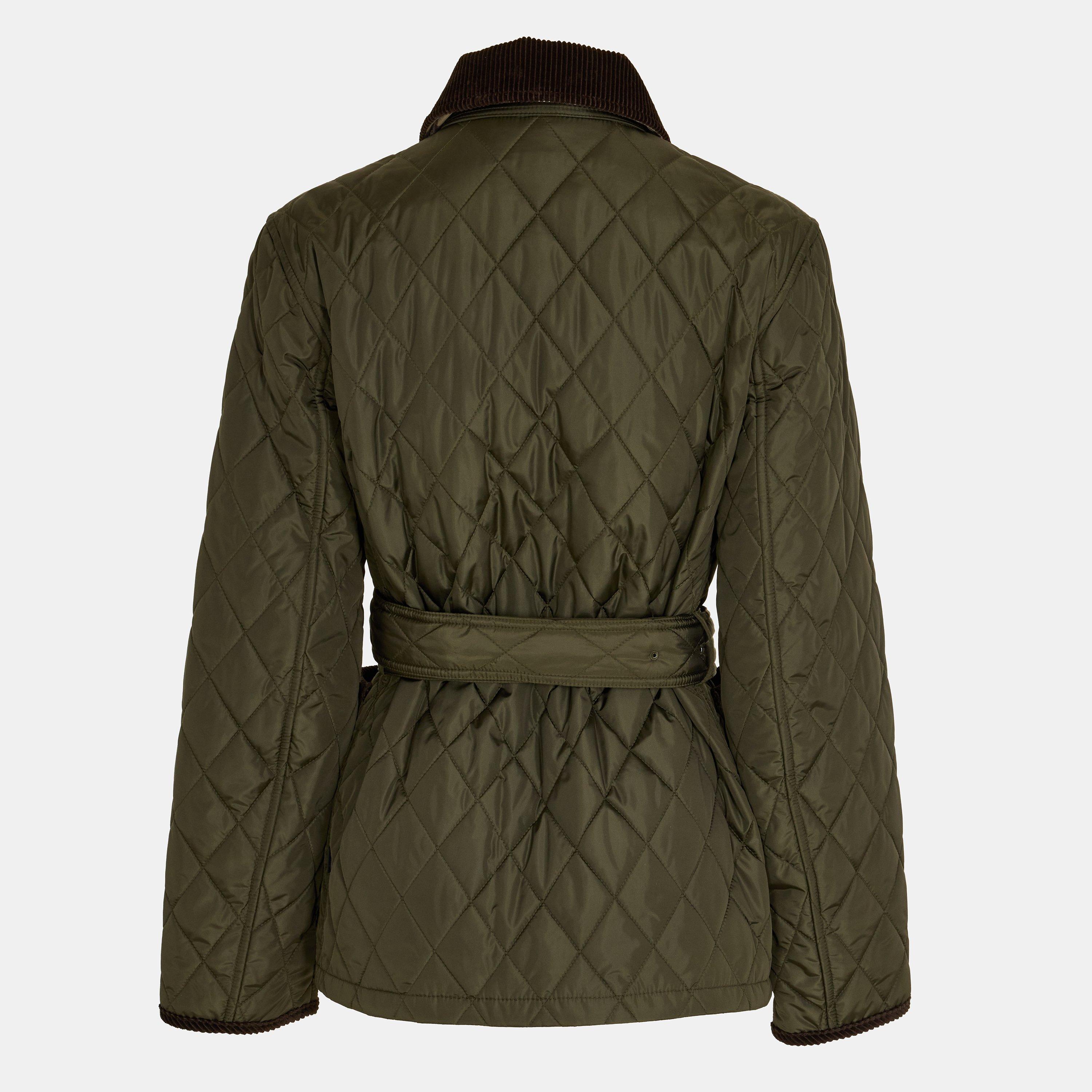 Shale - Burberry - Women's Chiltern Diamond Quilted Jacket - 2