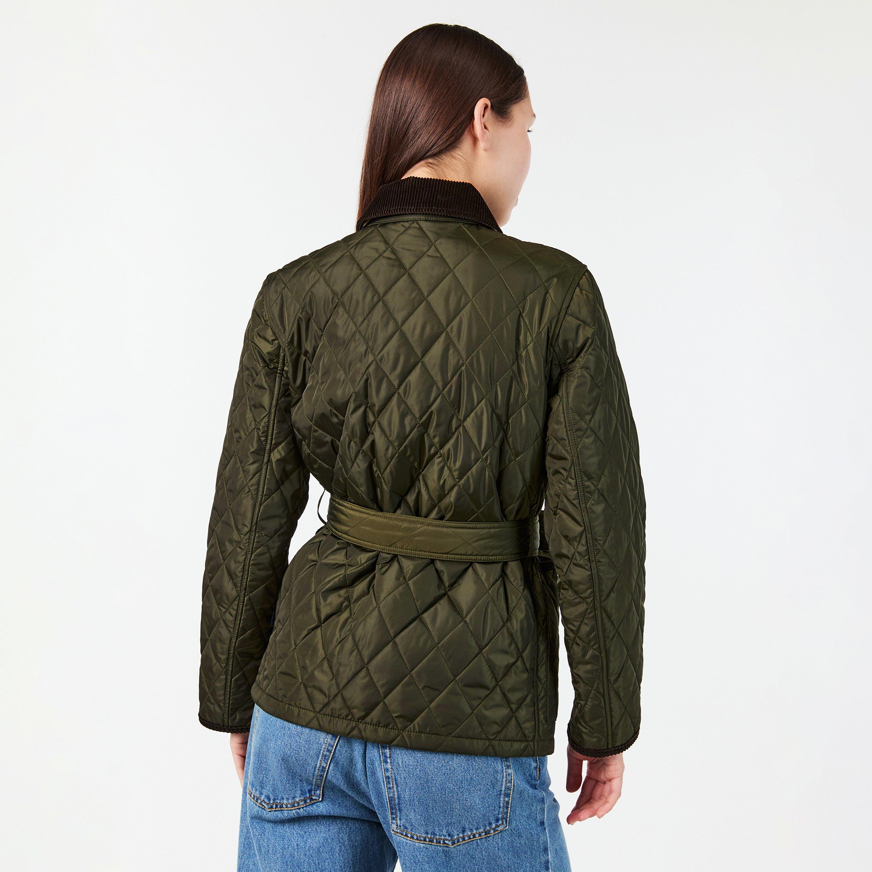 Shale - Burberry - Women's Chiltern Diamond Quilted Jacket - 4