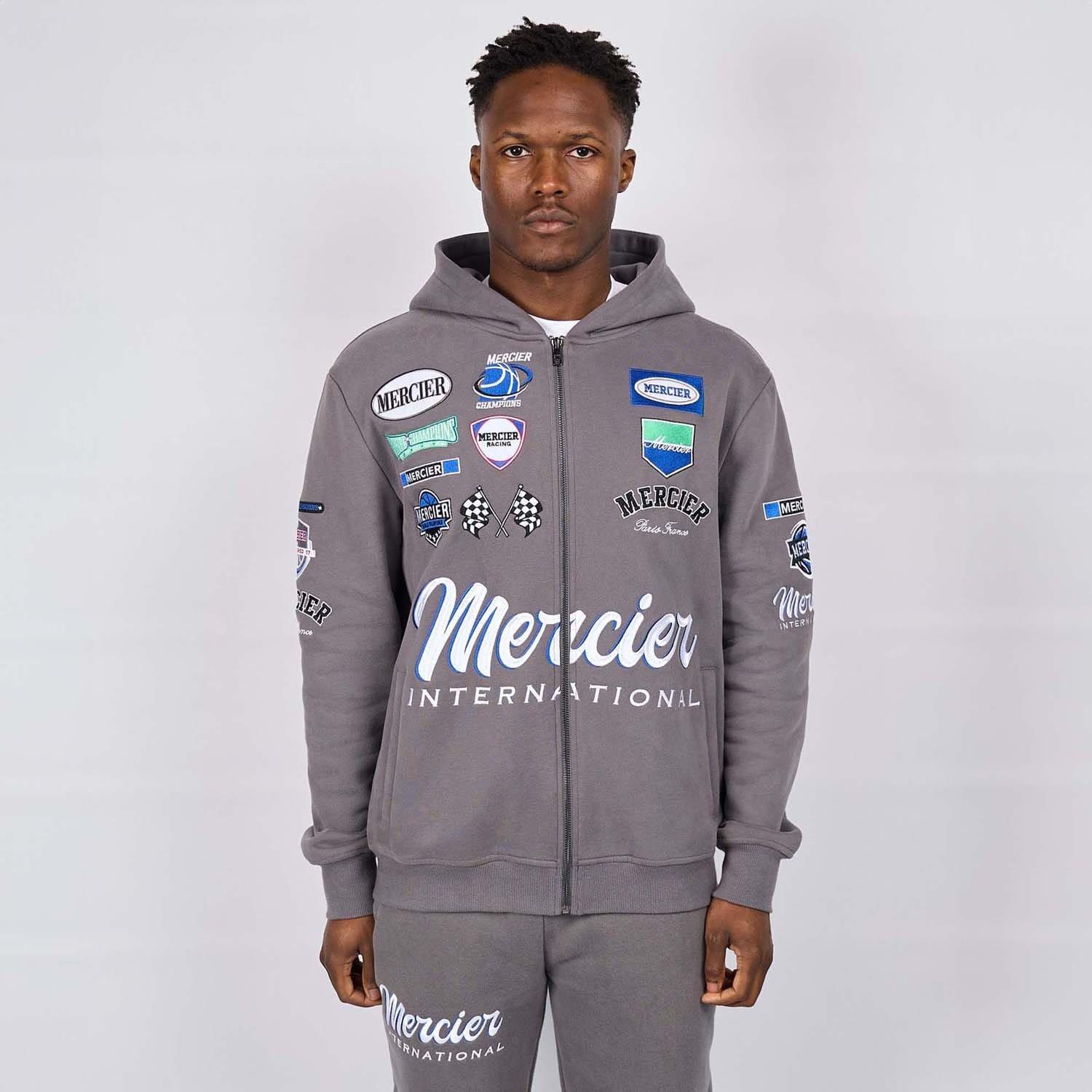 Grey - Mercier - International Zip Hoodie - 1