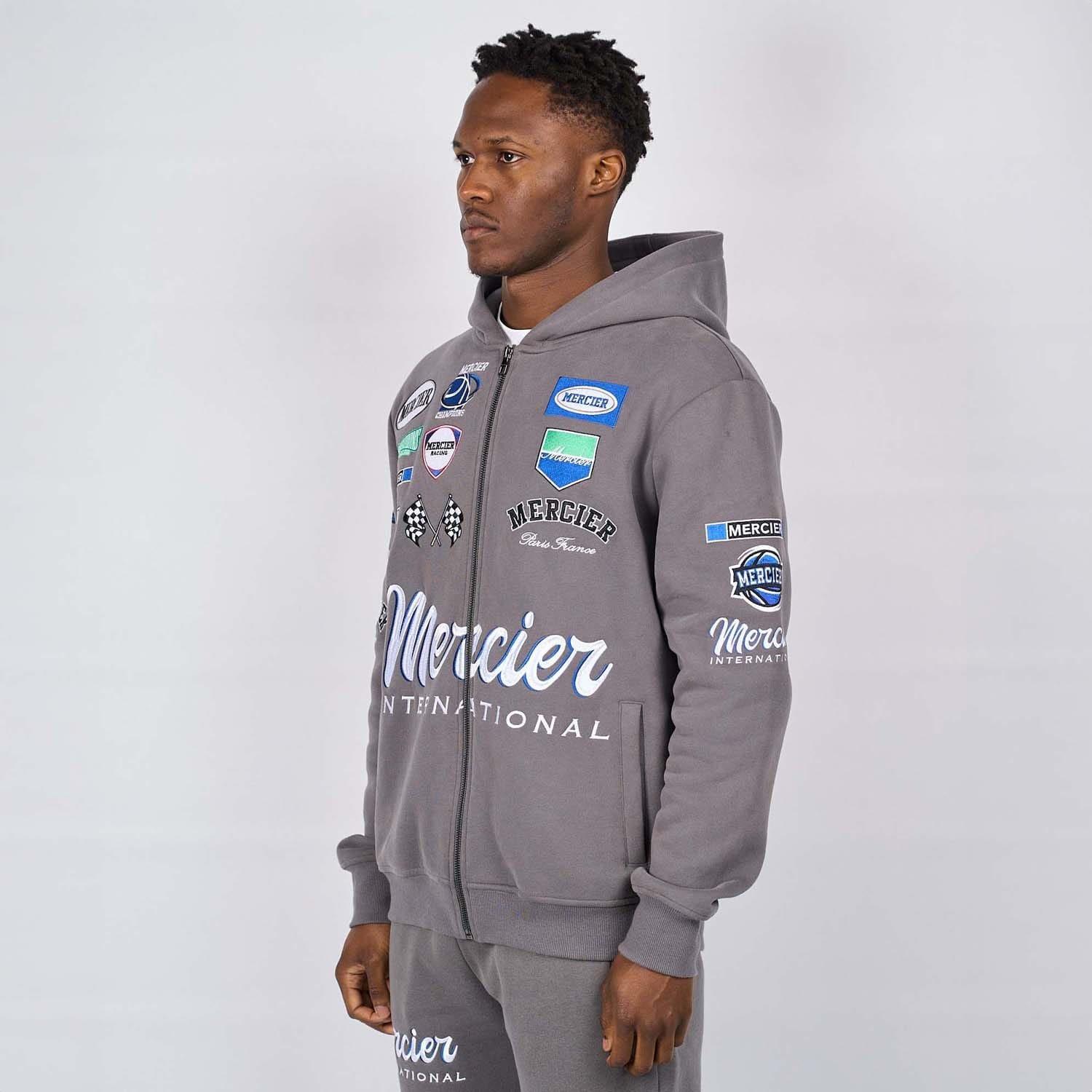 Grey - Mercier - International Zip Hoodie - 2
