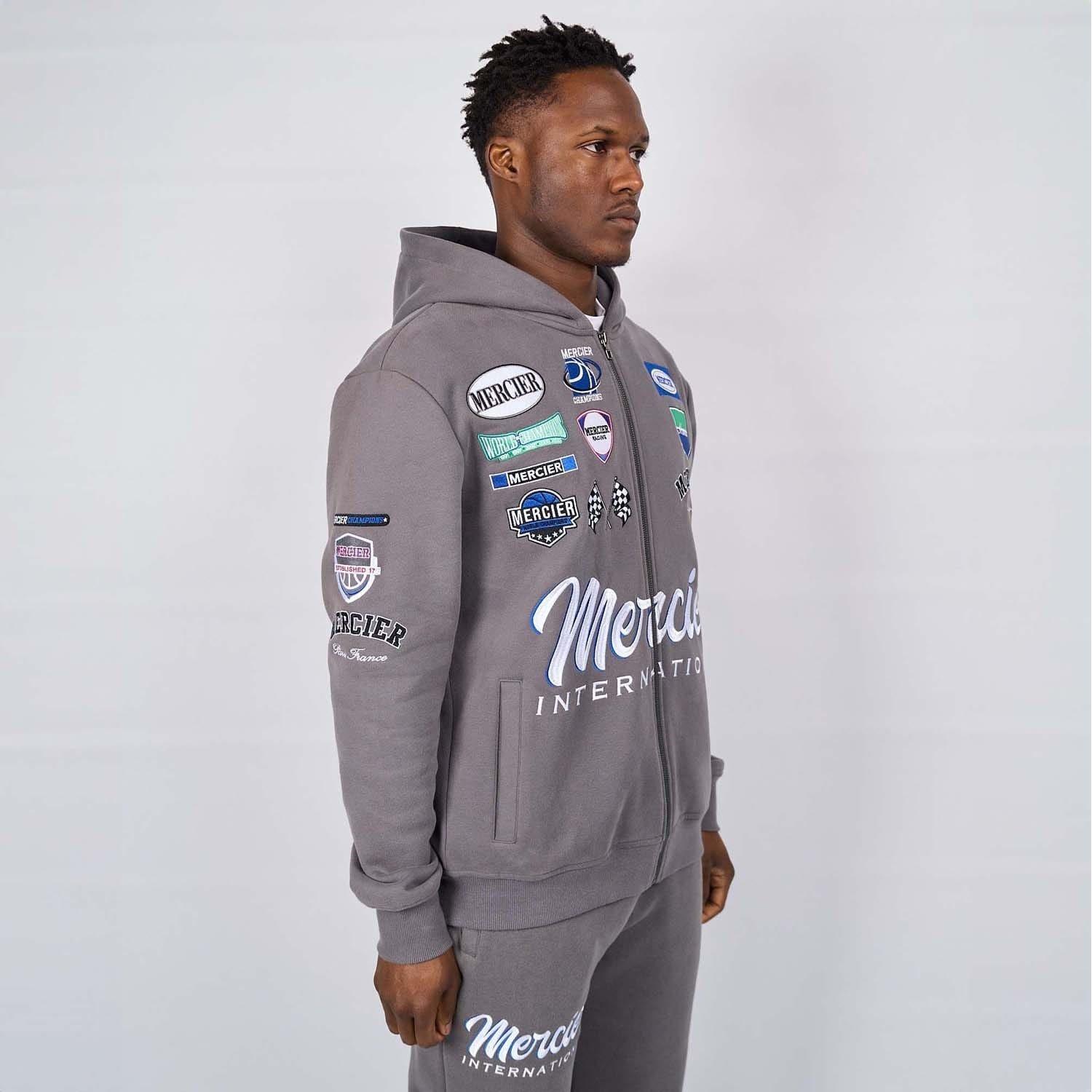 Grey - Mercier - International Zip Hoodie - 3