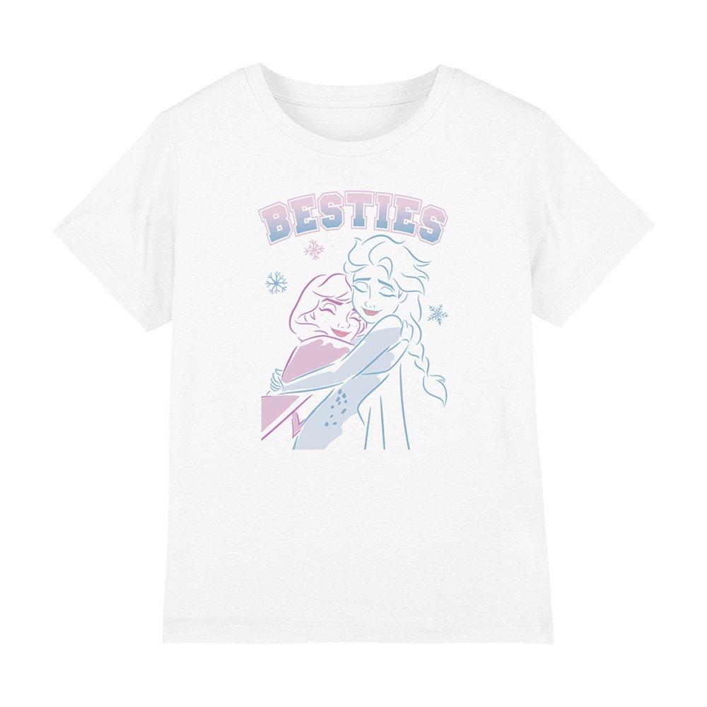 White - Frozen - Frozen Elsa Anna Besties T-Shirt White - 1