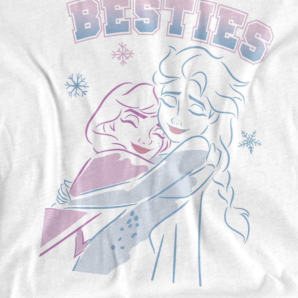 White - Frozen - Frozen Elsa Anna Besties T-Shirt White - 2