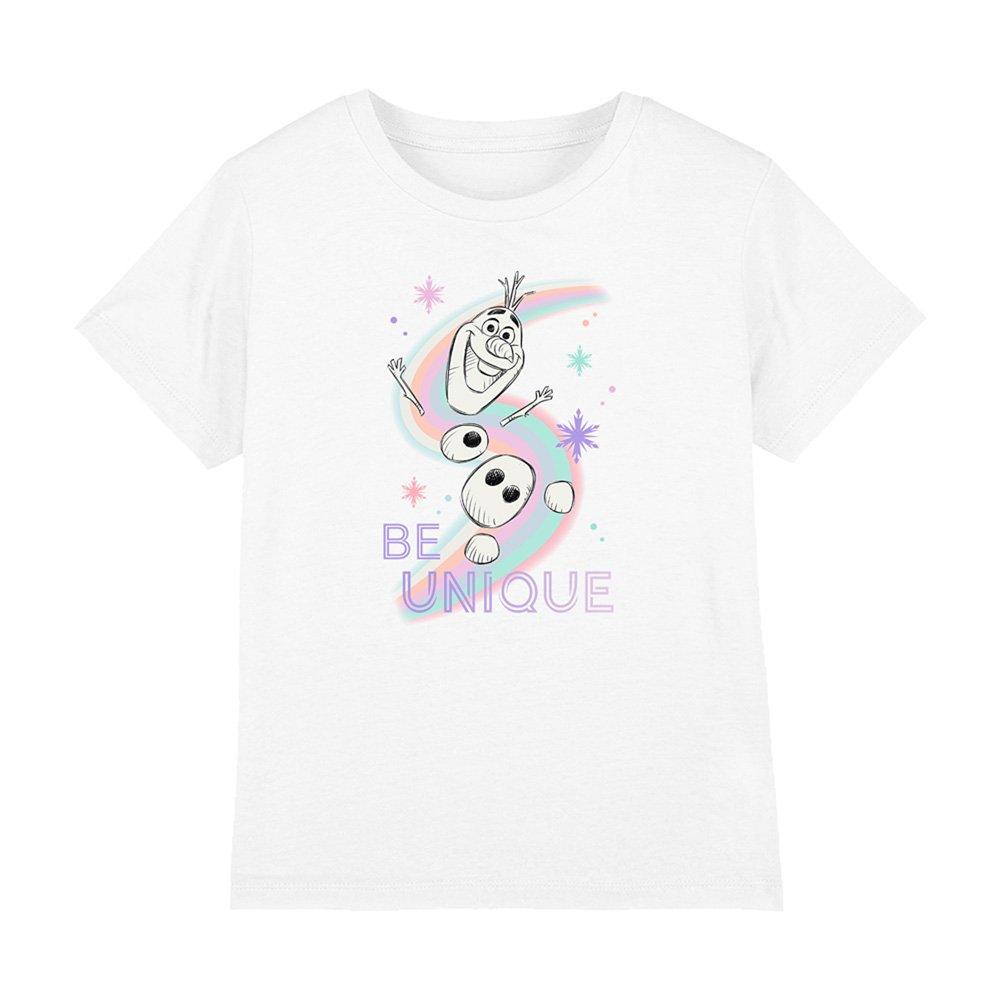 White - Frozen - Frozen Olaf Be Unique T-Shirt White - 1