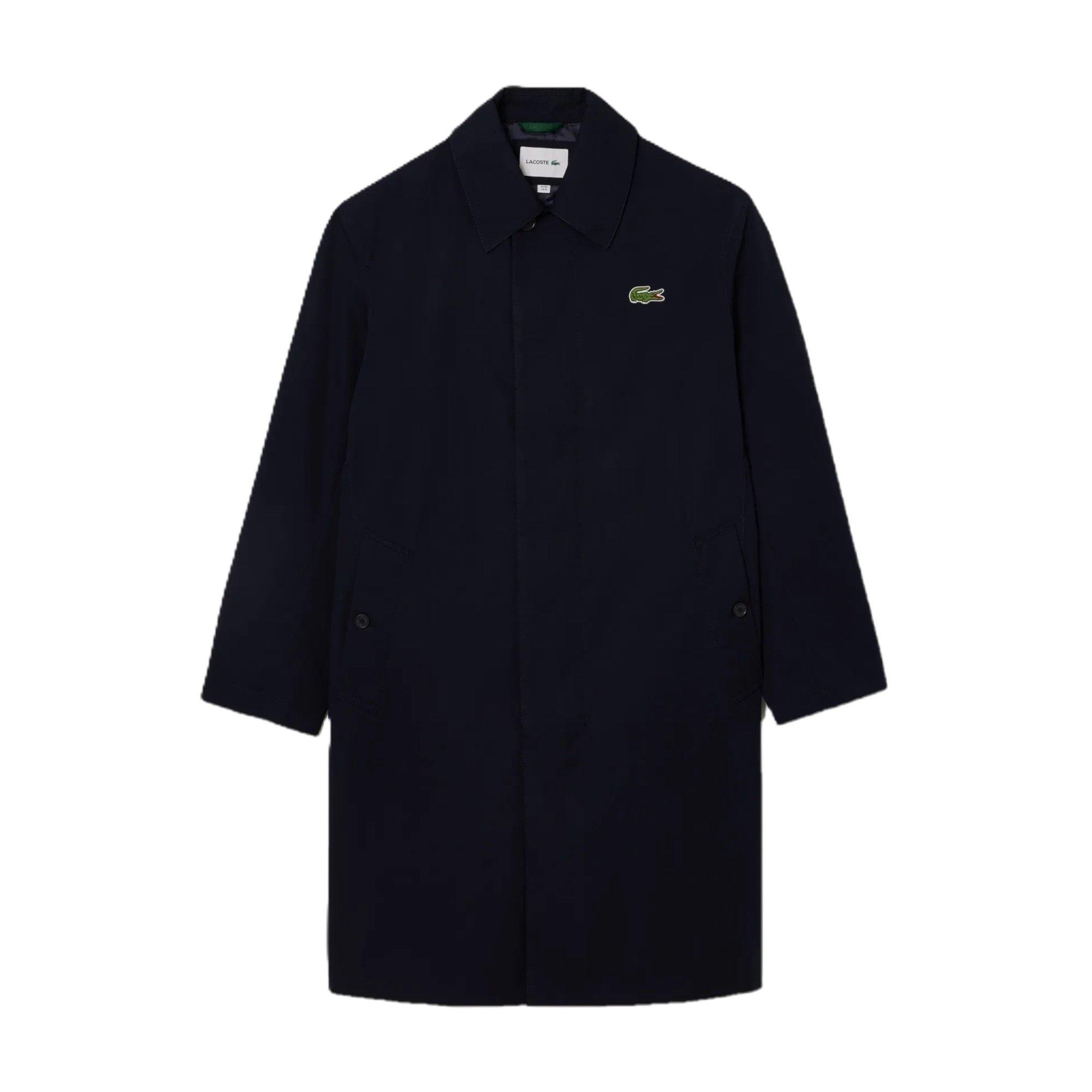 Abysm - Lacoste - Men's Lightweight Showerproof Cotton Twill Trench Coat - 1