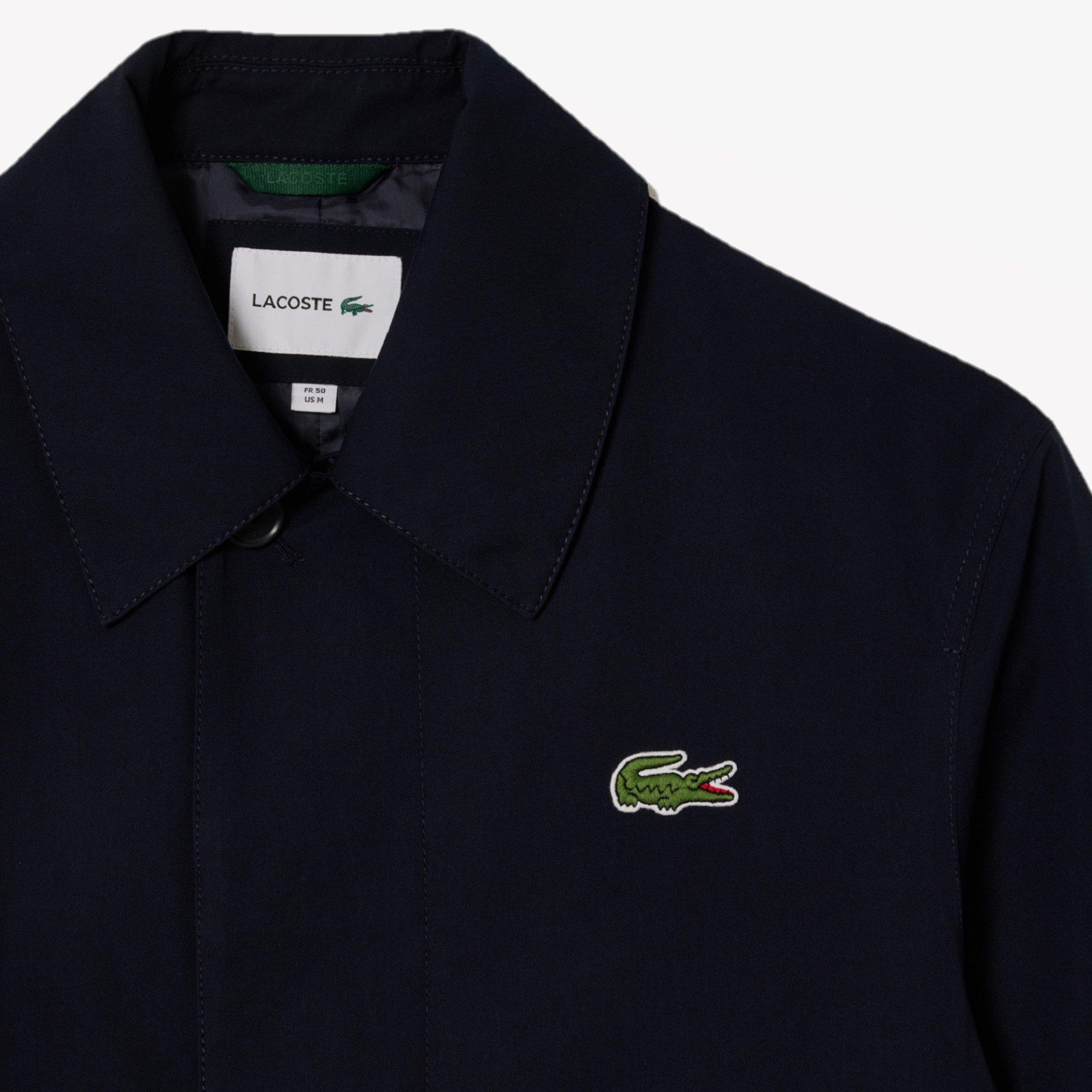 Abysm - Lacoste - Men's Lightweight Showerproof Cotton Twill Trench Coat - 3