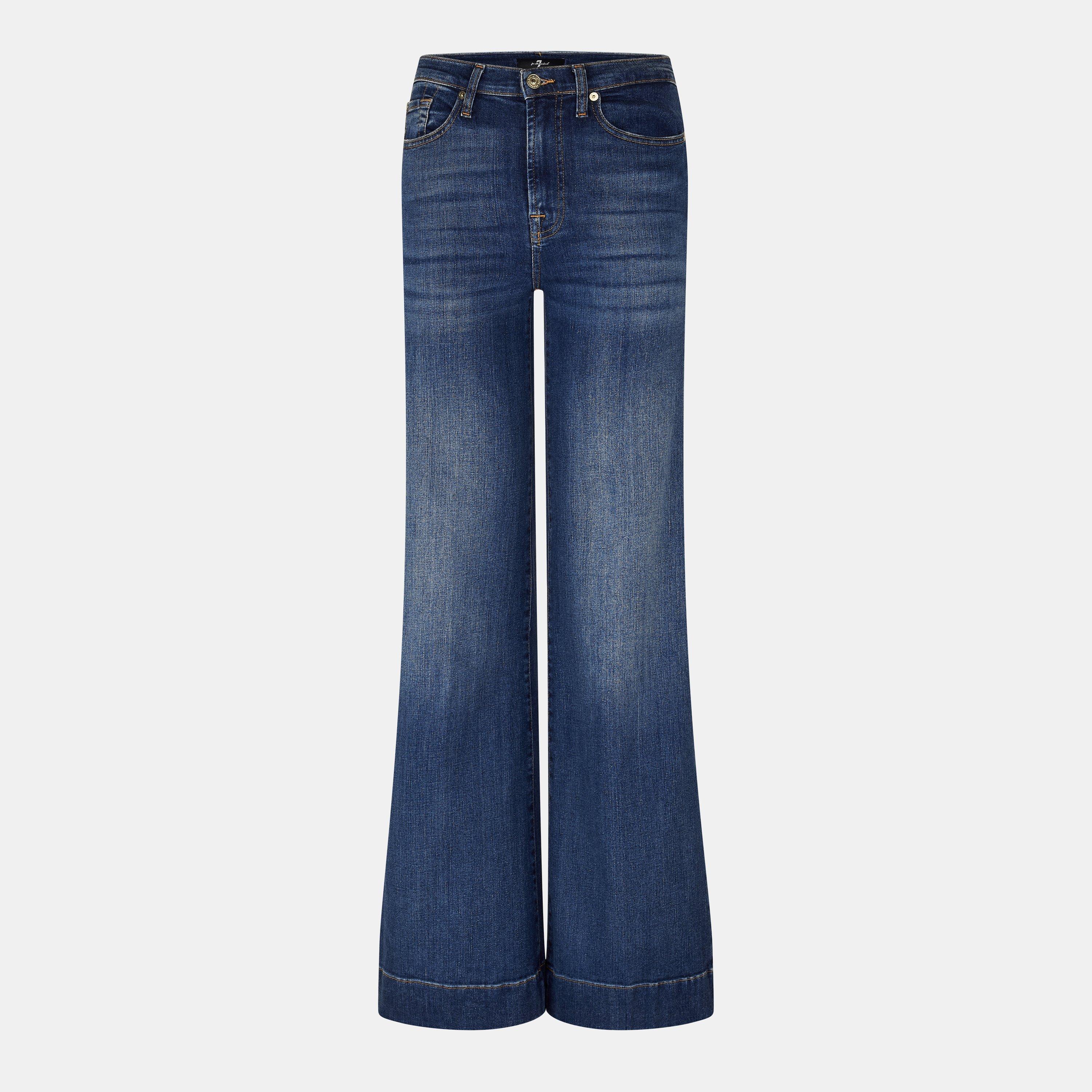 Mid Blue - 7 For All Mankind - Women's Modern Dojo Bootcut Jeans - 1