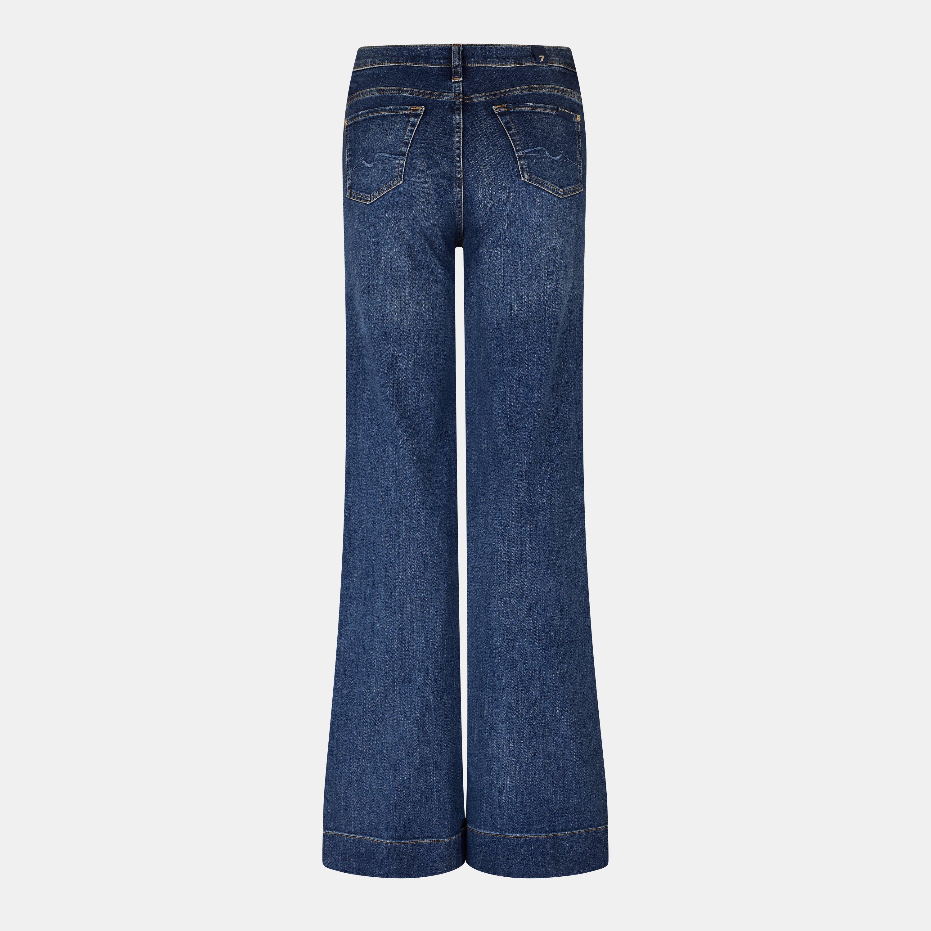 Mid Blue - 7 For All Mankind - Women's Modern Dojo Bootcut Jeans - 2