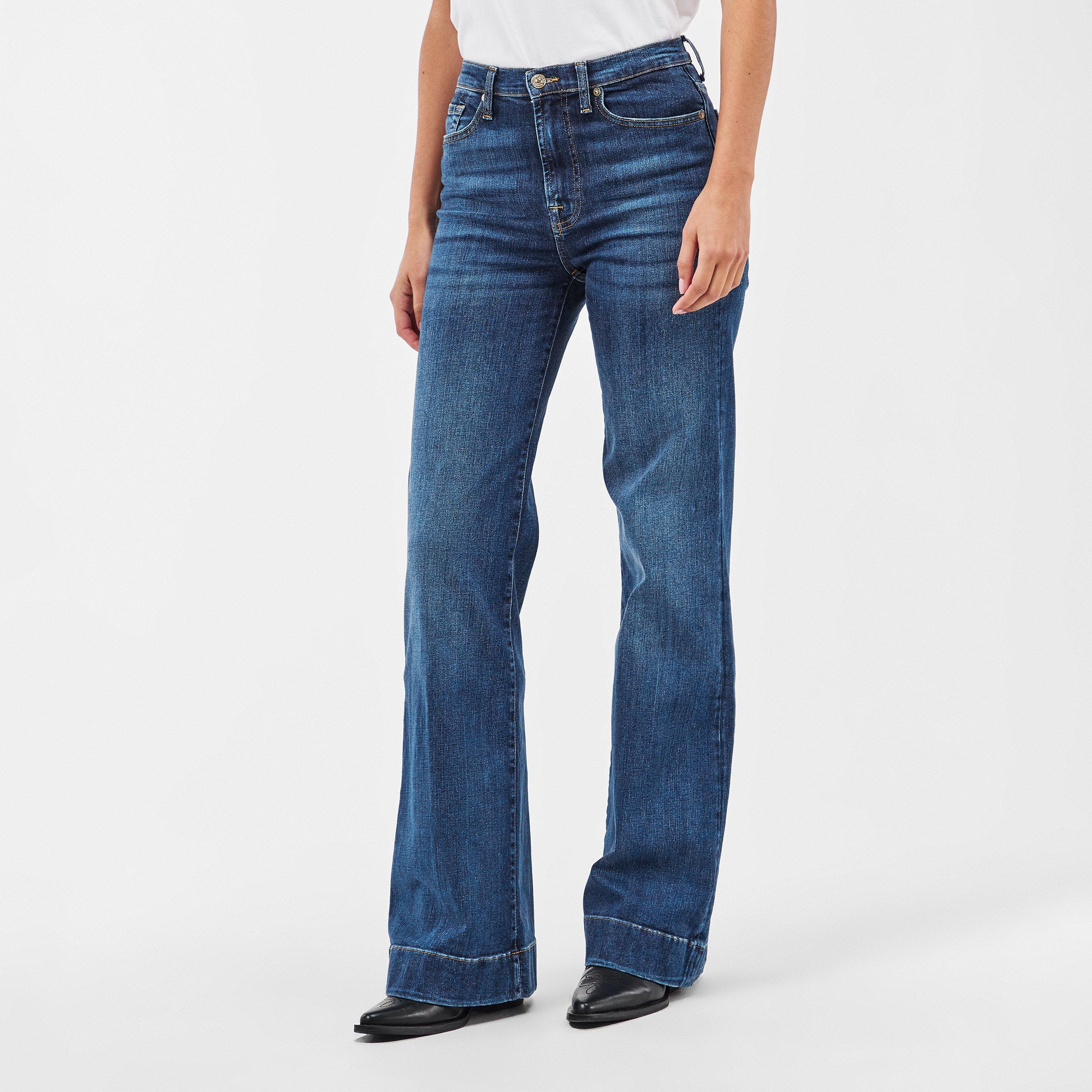 Mid Blue - 7 For All Mankind - Women's Modern Dojo Bootcut Jeans - 3