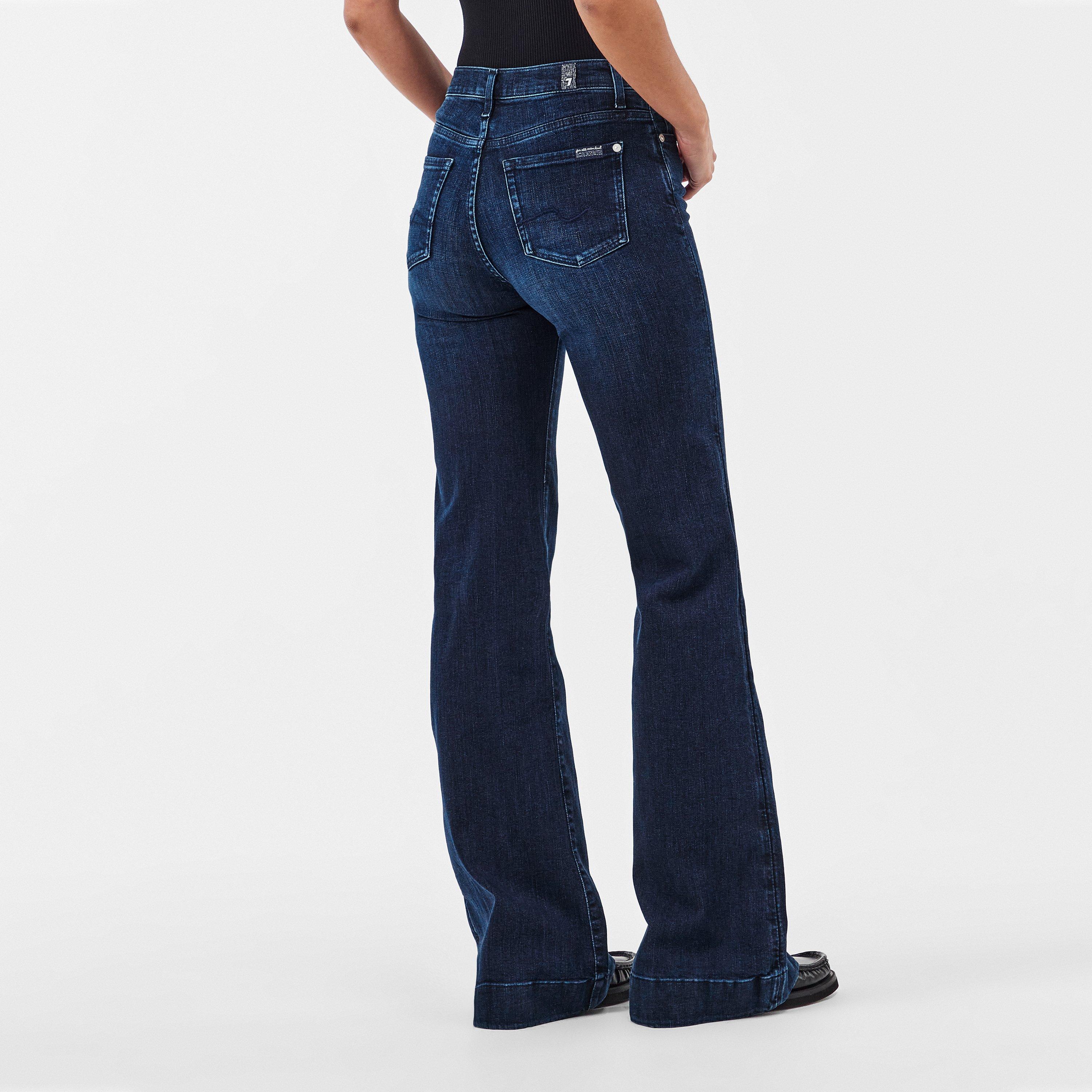 Dark Blue - 7 For All Mankind - Women's Modern Dojo Bootcut Jeans - 4