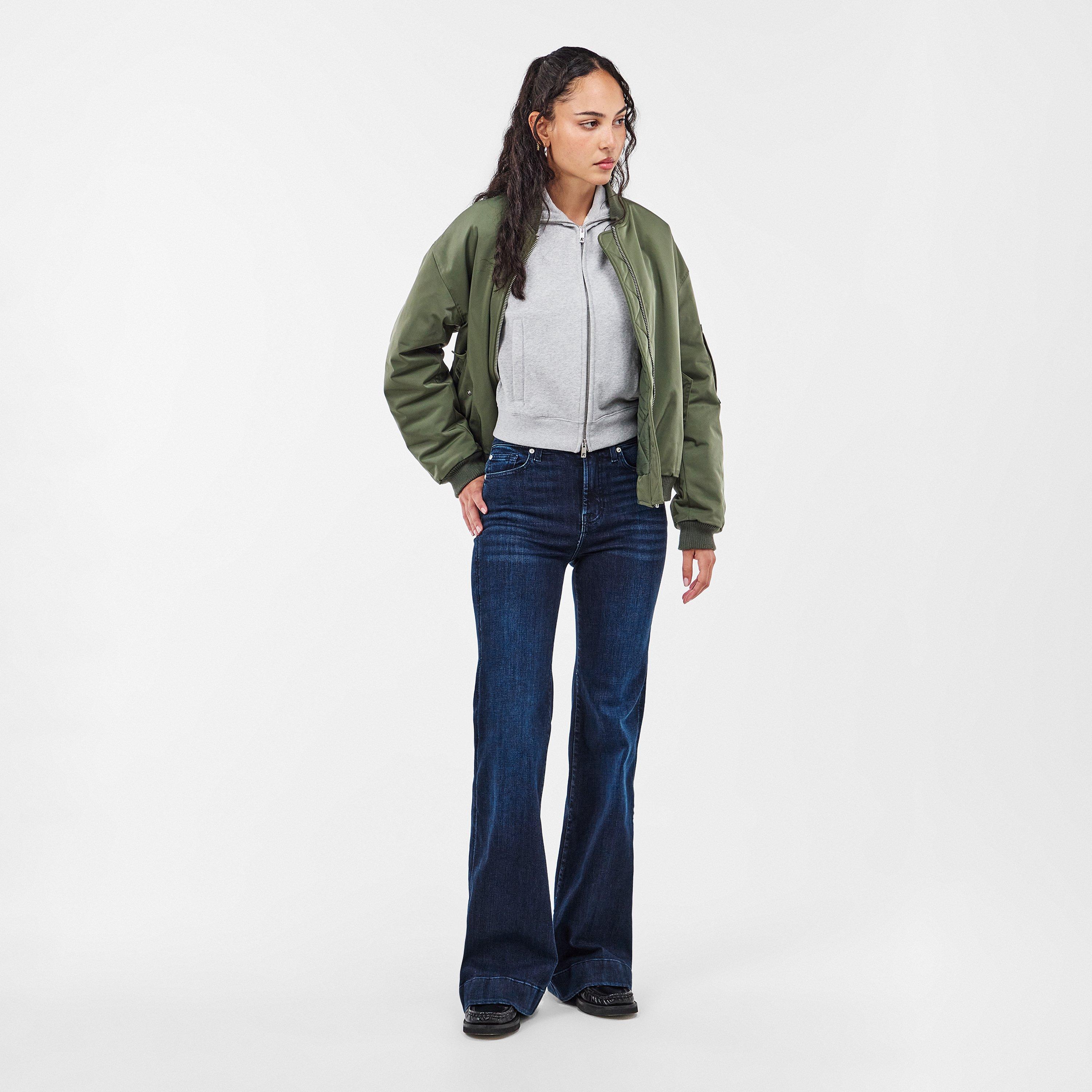 Dark Blue - 7 For All Mankind - Women's Modern Dojo Bootcut Jeans - 6