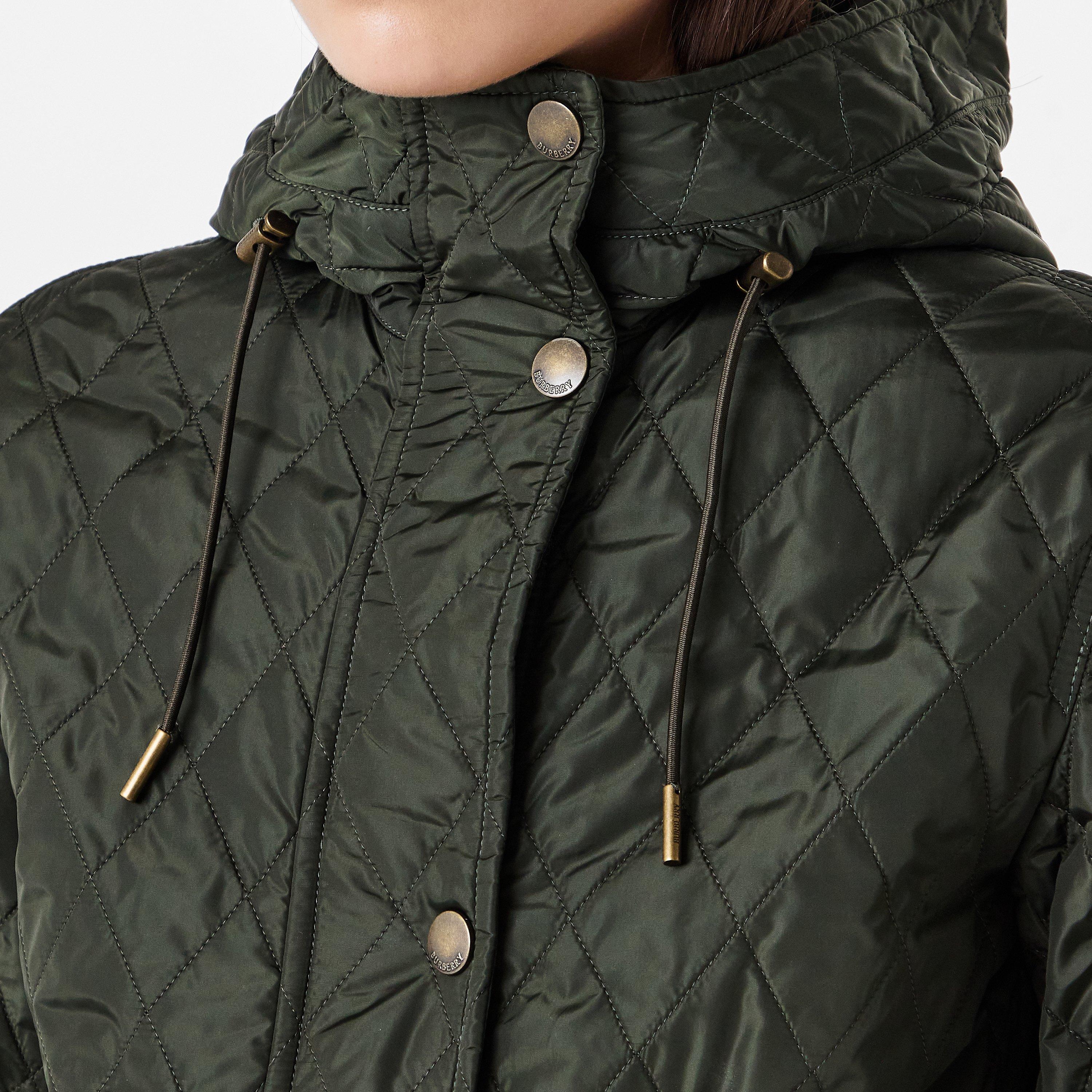Shale - Burberry - Women's Hillgate Quilted Cropped Short Puffer Jacket - 5