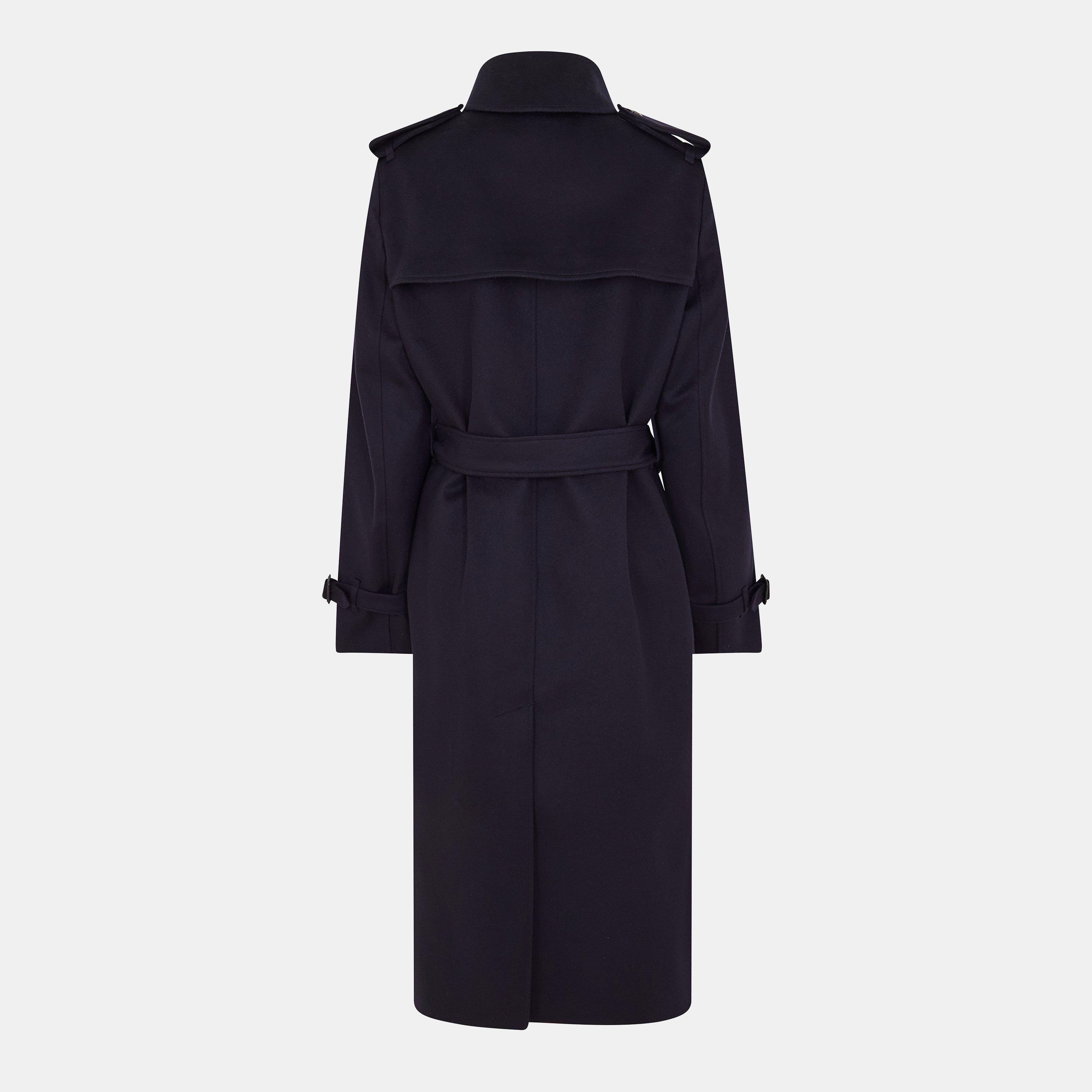 Navy - Burberry - Women's Kensington Trench Coat - 2