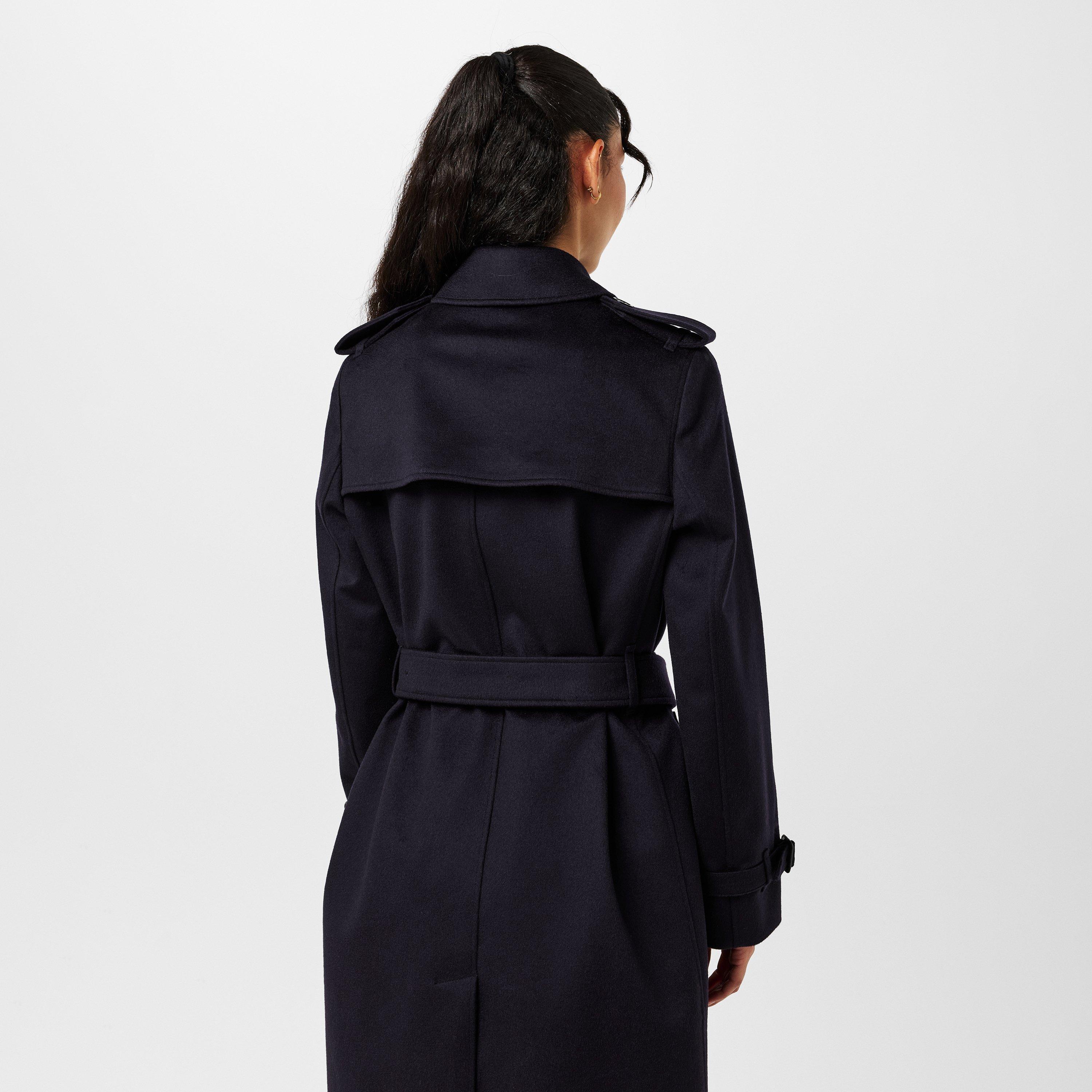 Navy - Burberry - Women's Kensington Trench Coat - 4