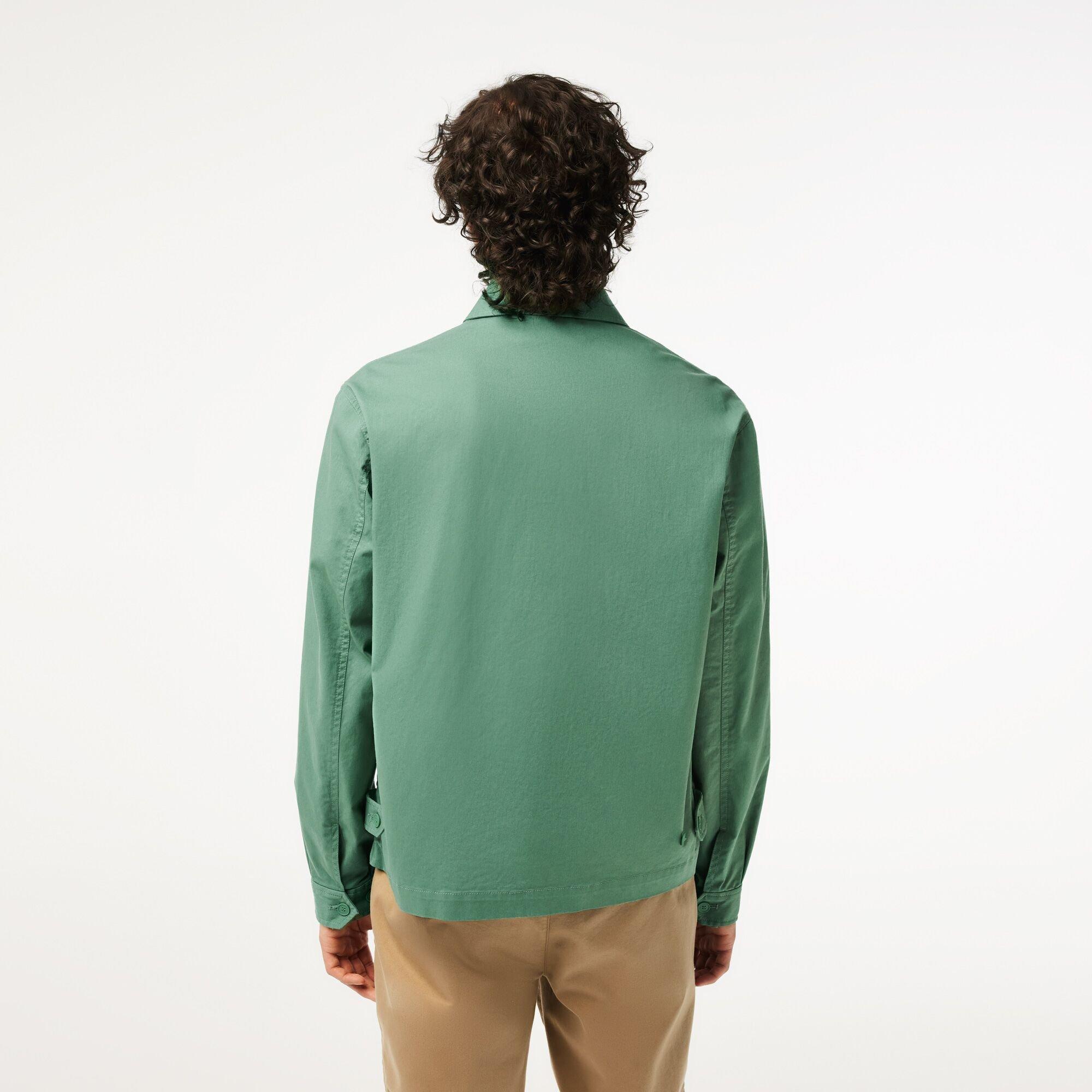 Ash Tree - Lacoste - Men's Gabardine Zipped Bomber Jacket - 3