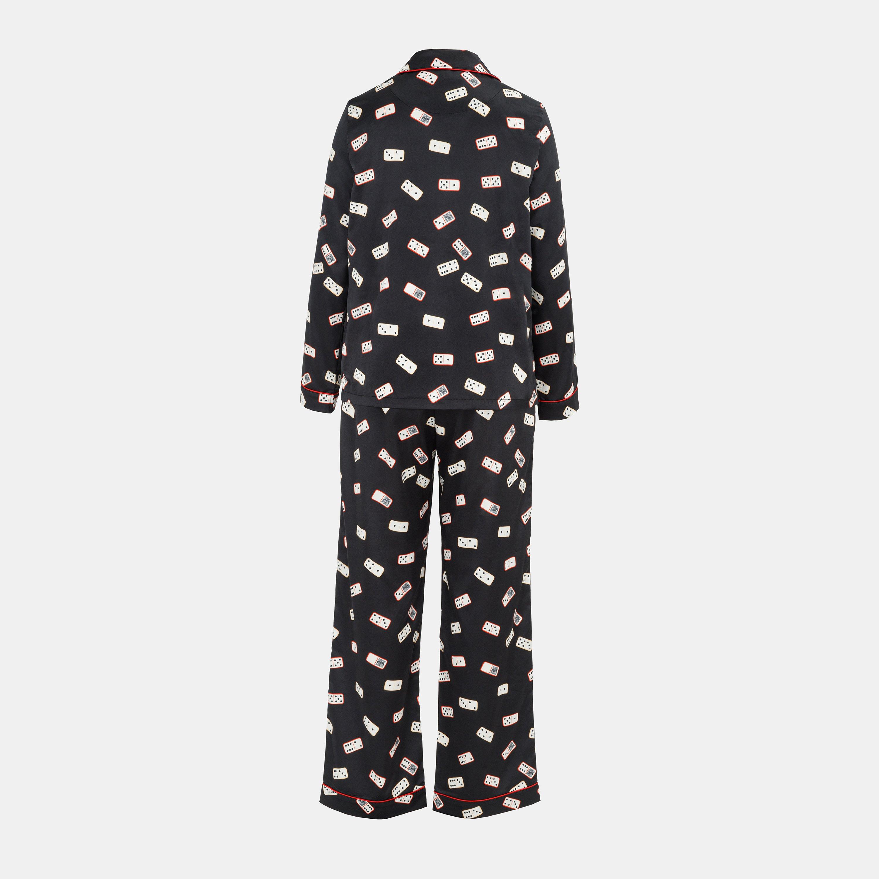 Domino - Biba - Women's Rever Pyjama Long Sleeve Top - 2